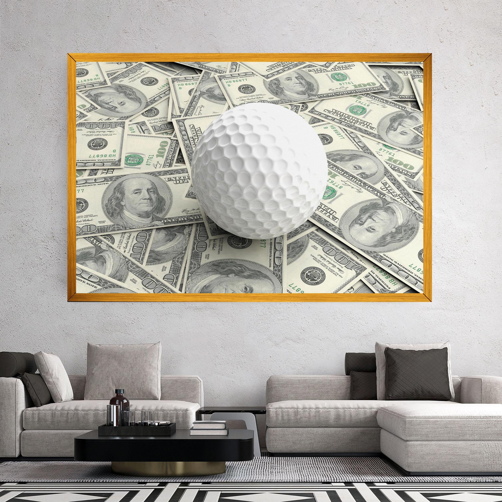 Leinwandbild 3d Golf Ball mockup 2