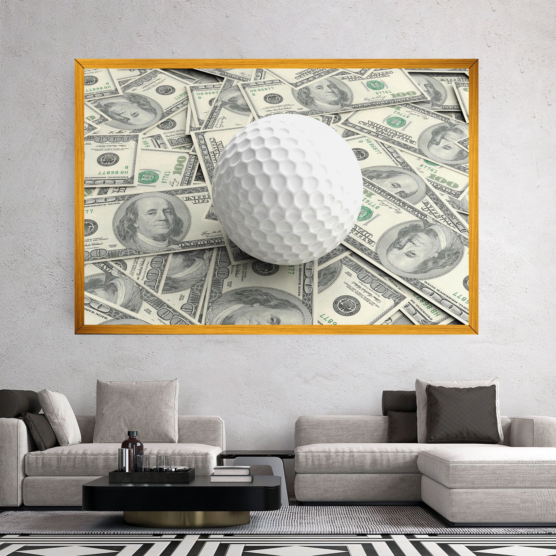 3d Golf Ball mockup 2