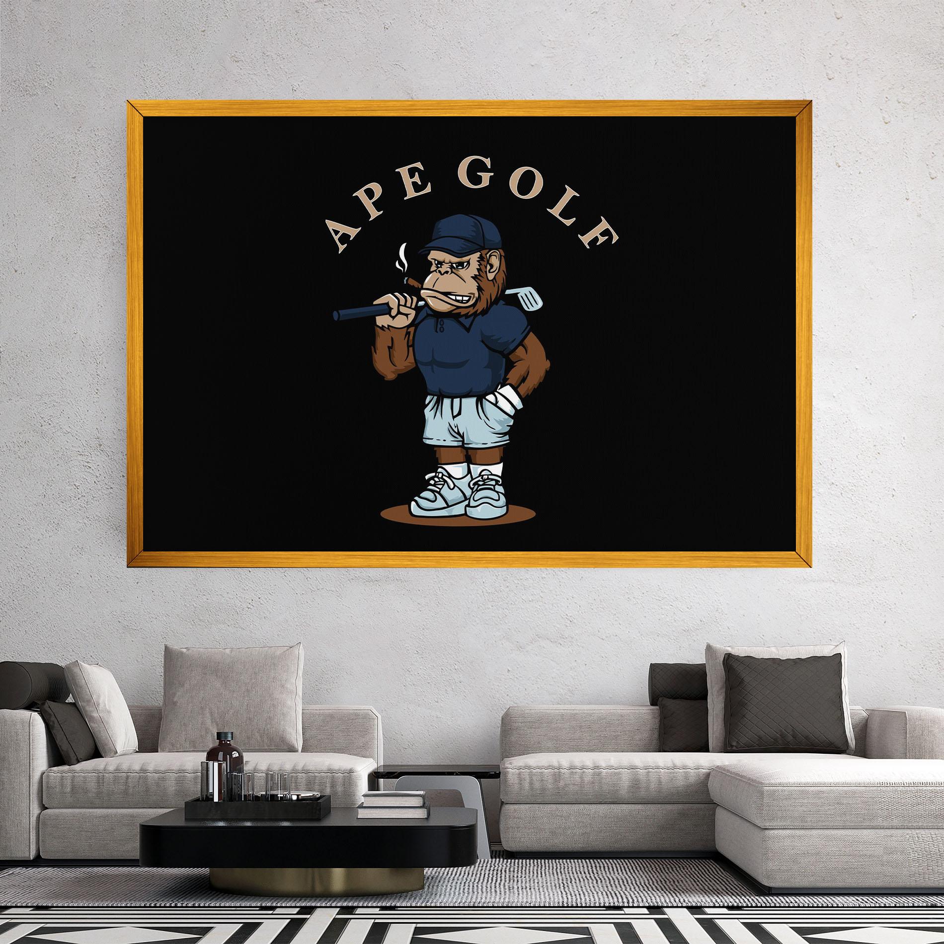 Leinwandbild Ape Golf mockup 2