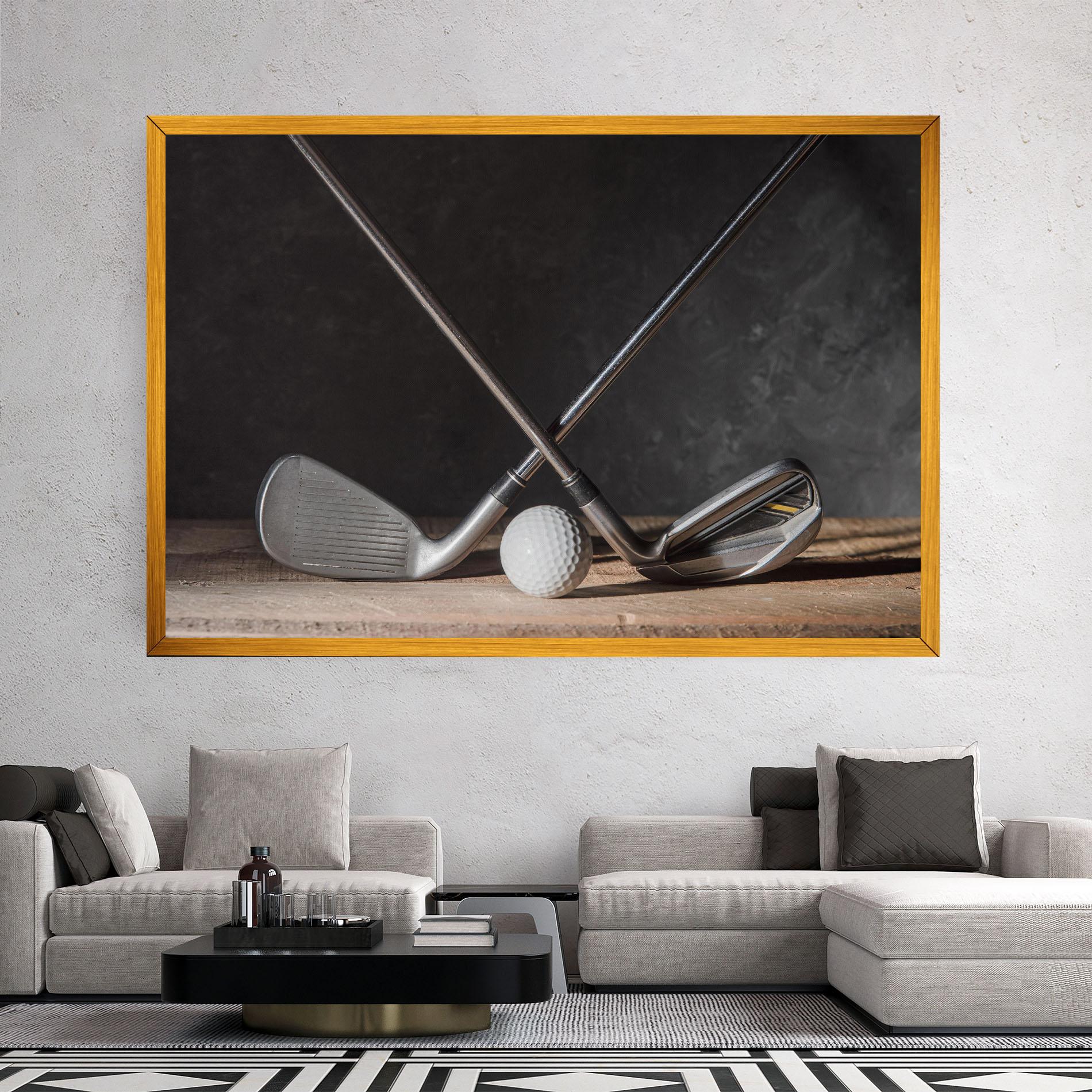 Leinwandbild Golf Club Ball mockup 2