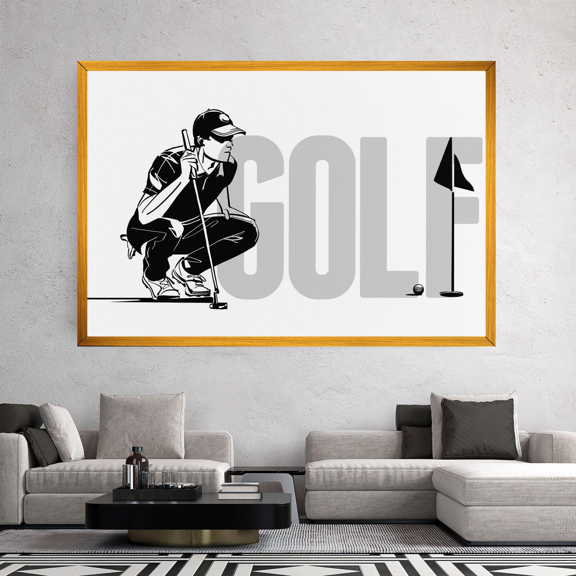 Leinwandbild Golf mockup 2