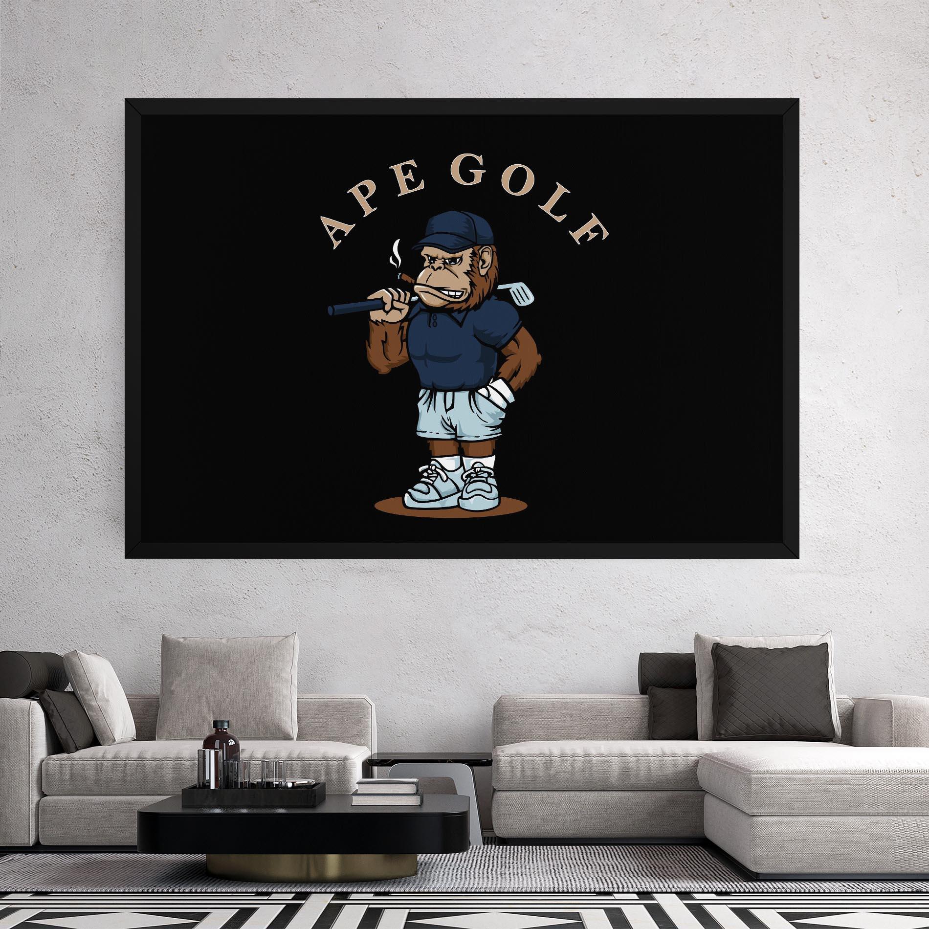 Leinwandbild Ape Golf mockup 2