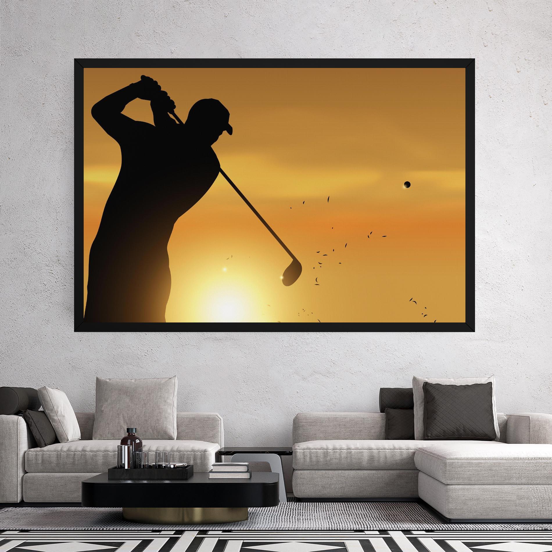 Leinwandbild Gold Sunrise mockup 2