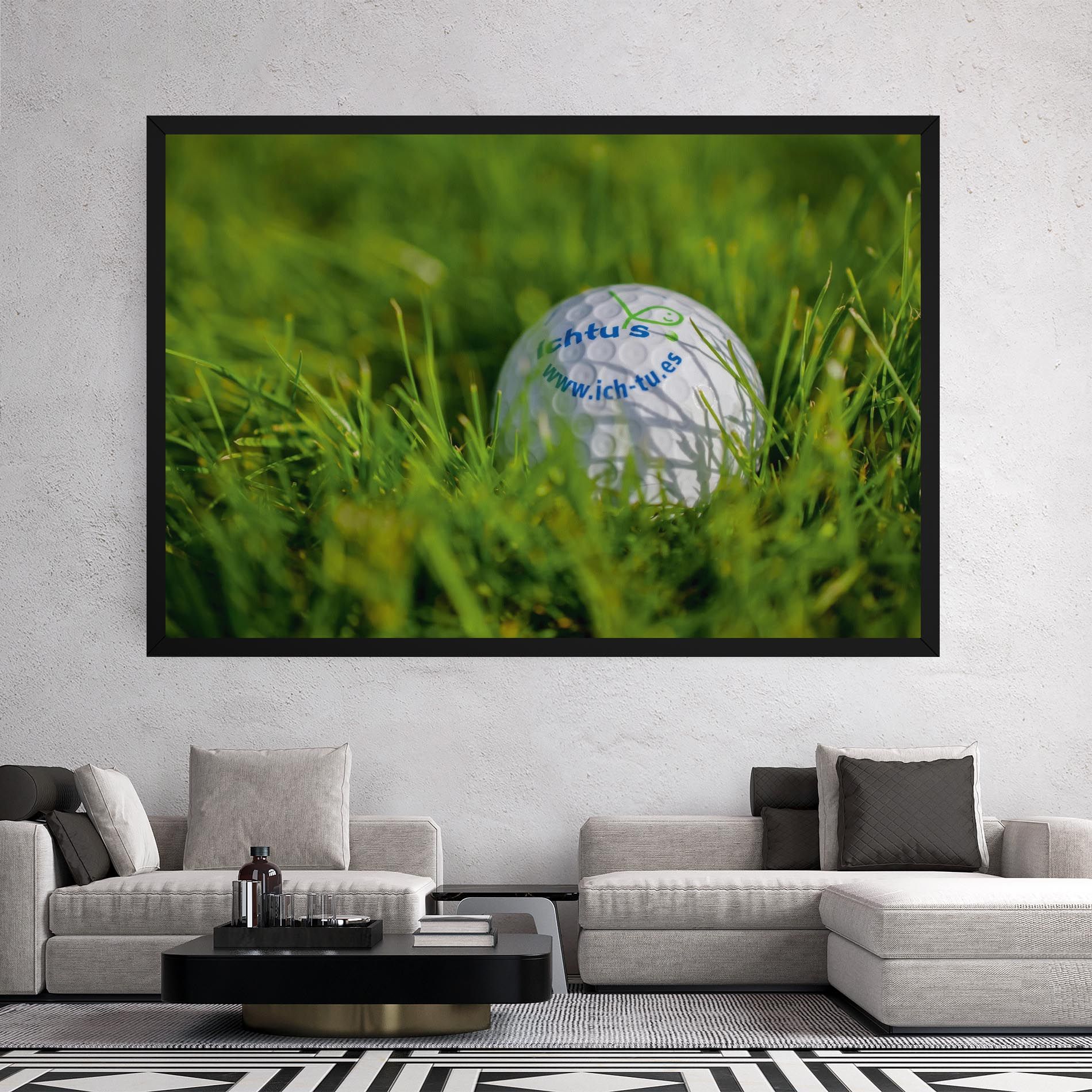 Golf Ball In Grass mockup 2