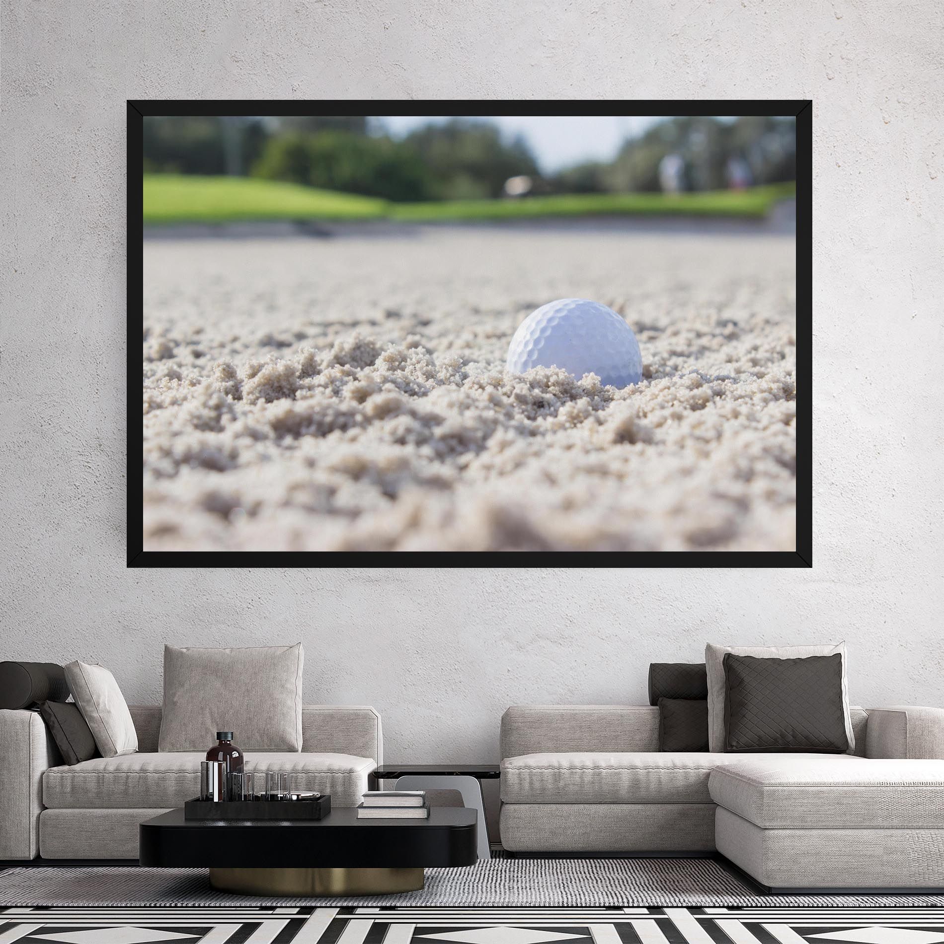 Golf Ball In Sand mockup 2