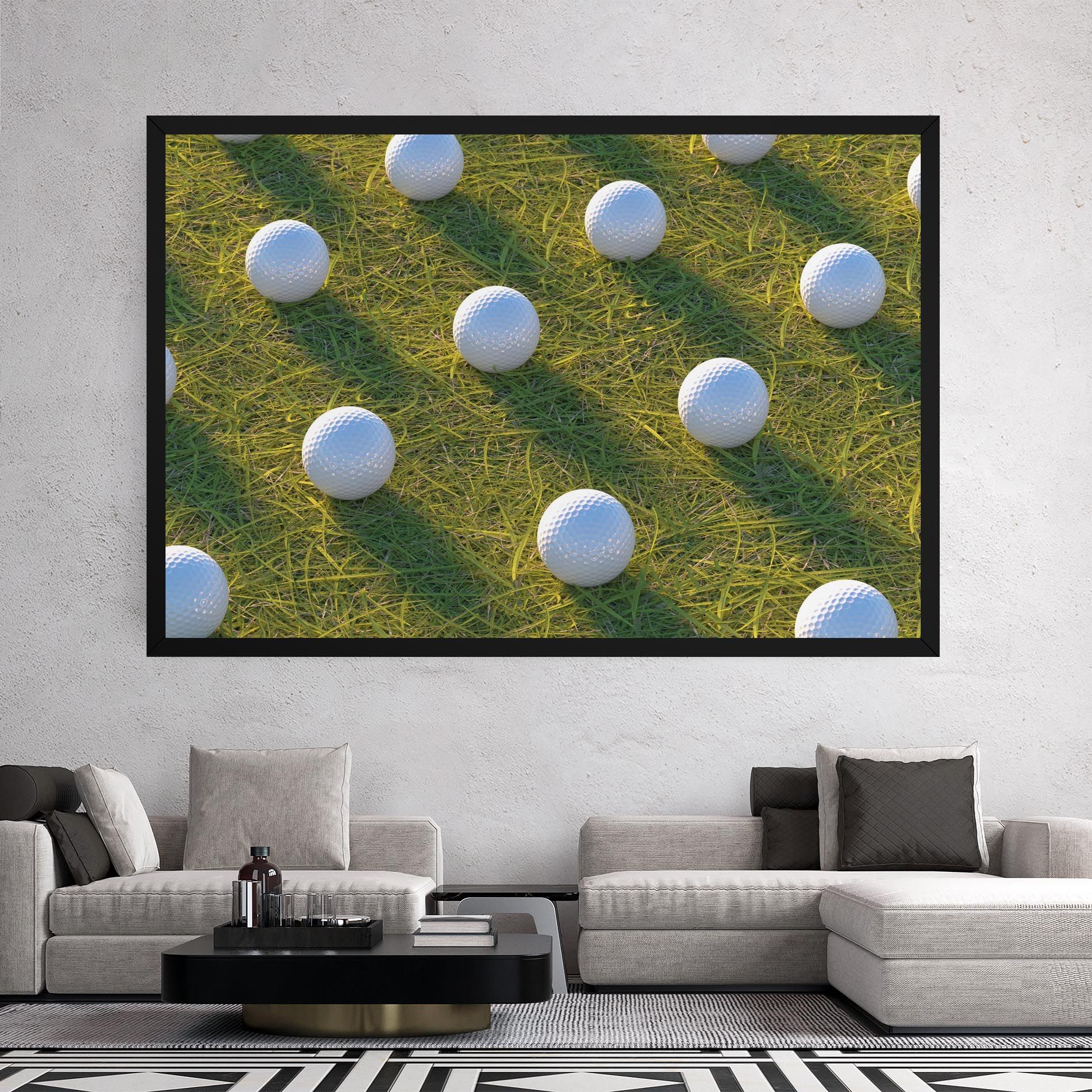 Golf Ball On Grass mockup 2