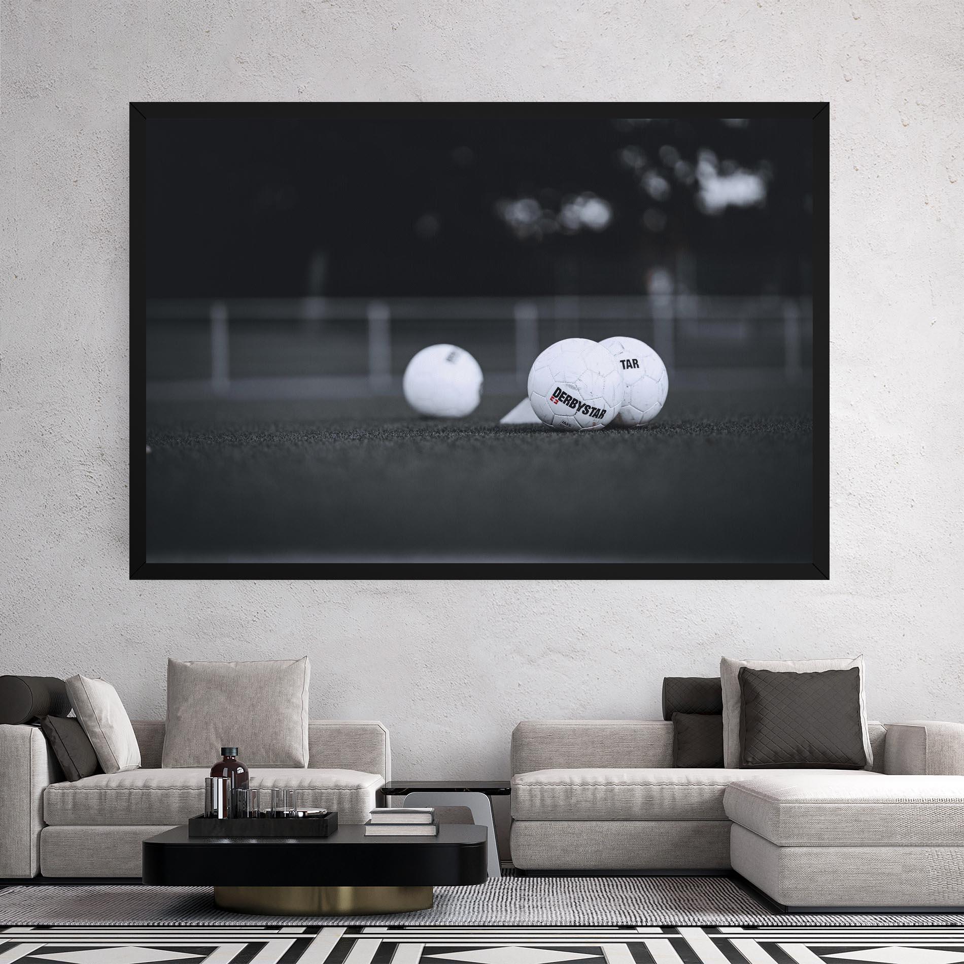 Leinwandbild Golf Ball On Grey mockup 2