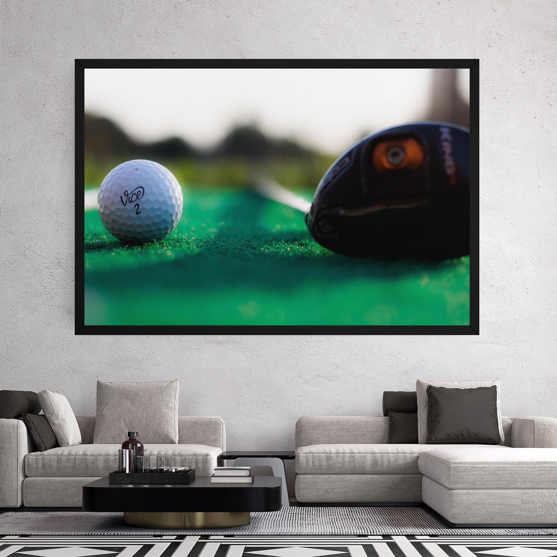 Green Grass Golf Ball mockup 2