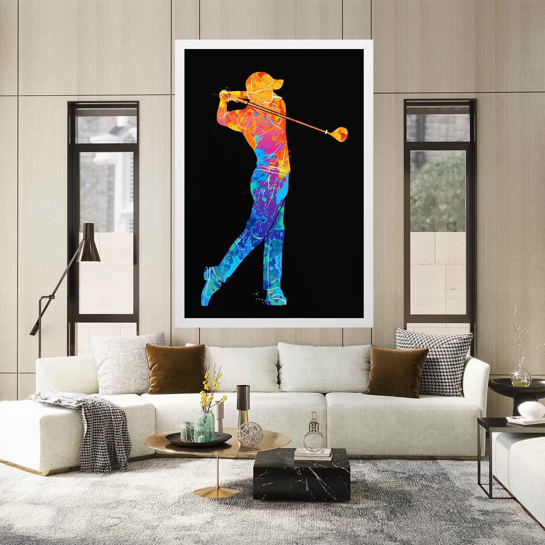 Leinwandbild Color Mix Golf mockup 2