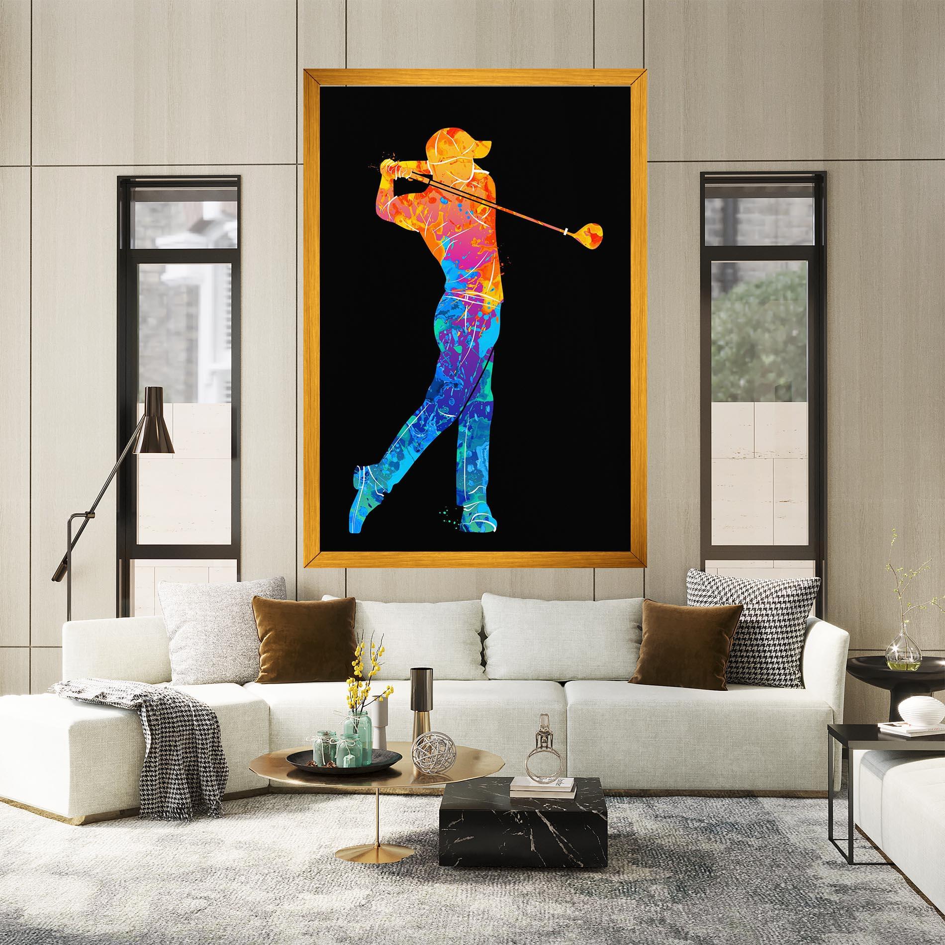 Leinwandbild Color Mix Golf mockup 2