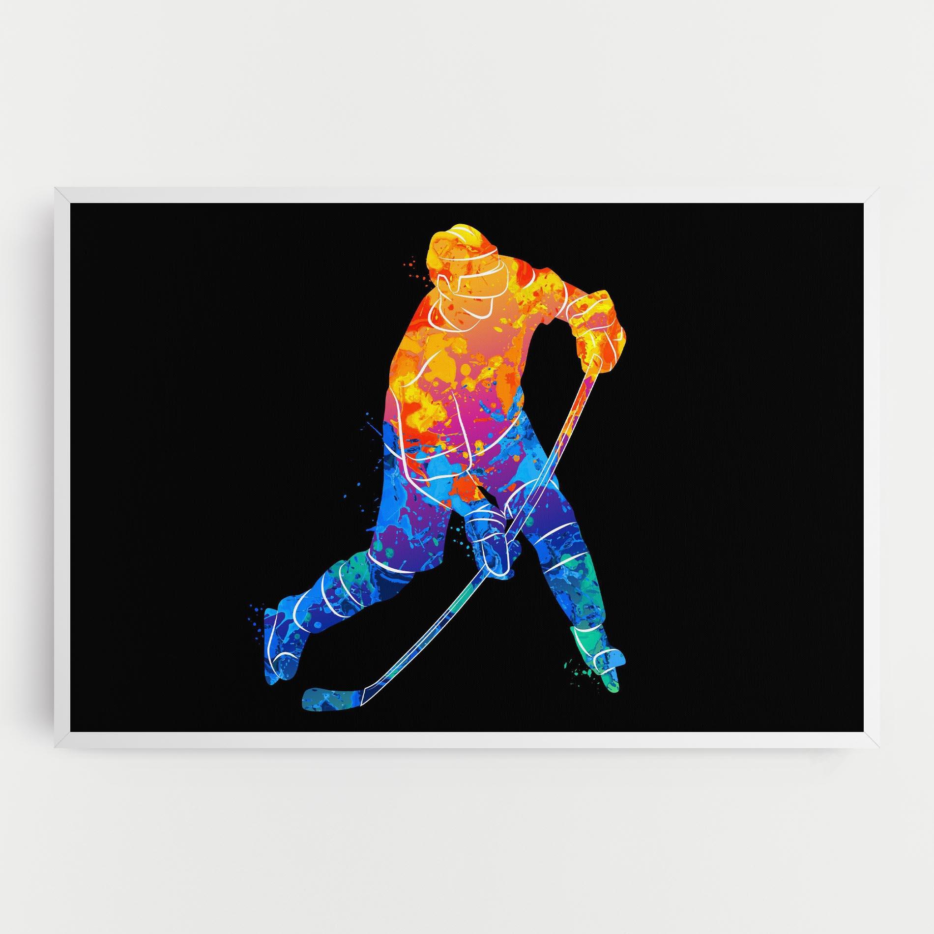 Leinwandbild Color Mix Hockey mockup 0