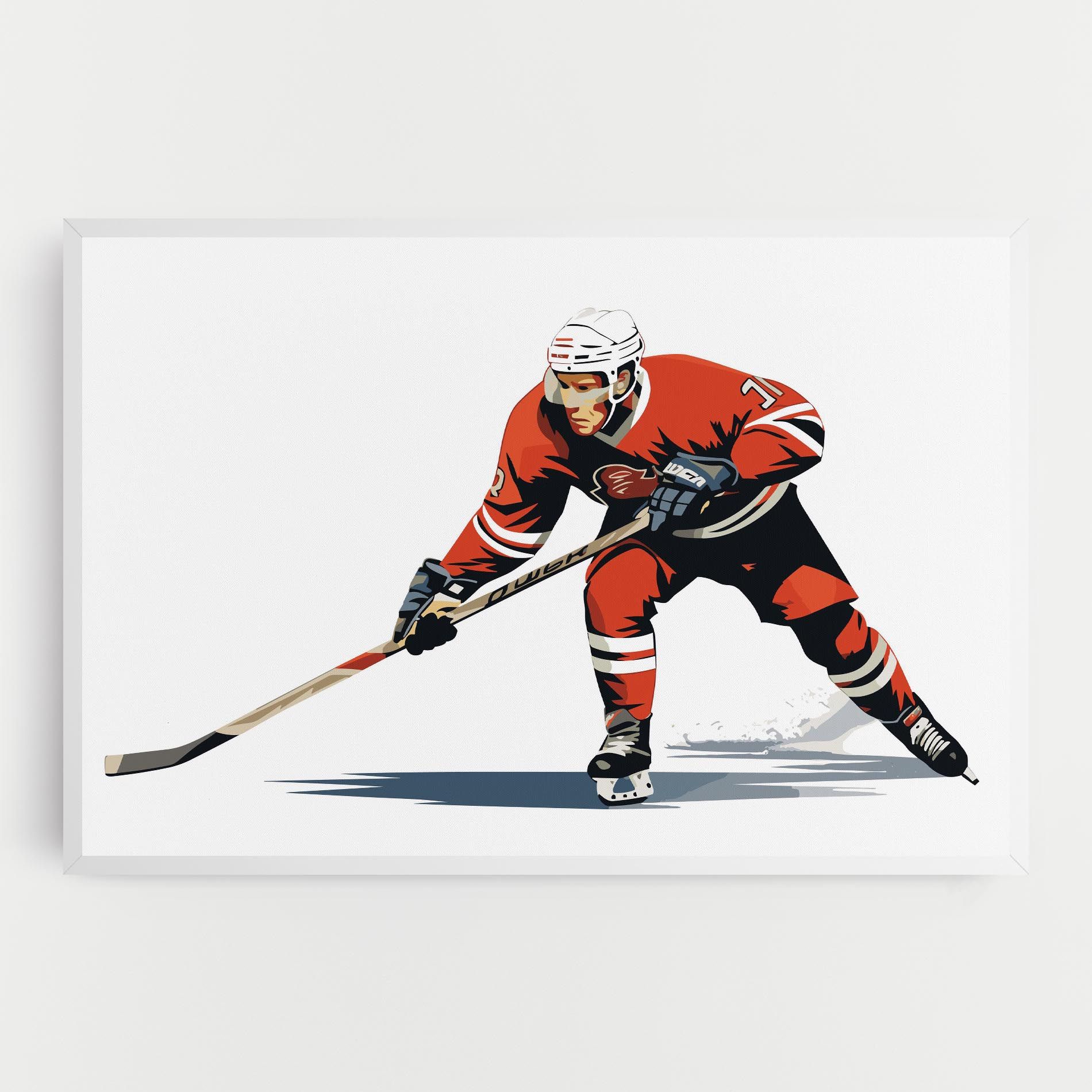 Hockey Orange Player mockup 0