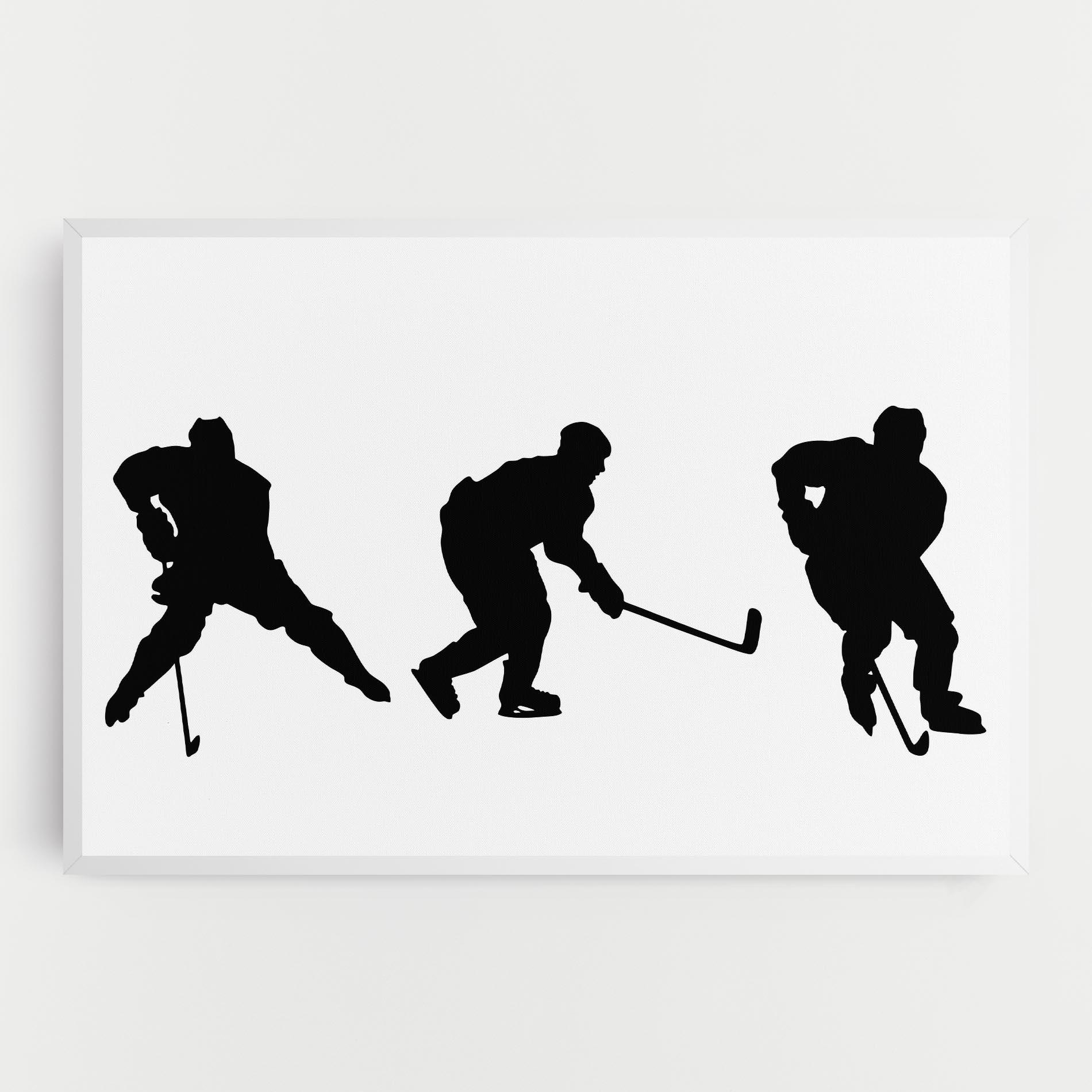 Leinwandbild Hockey Pose mockup 0