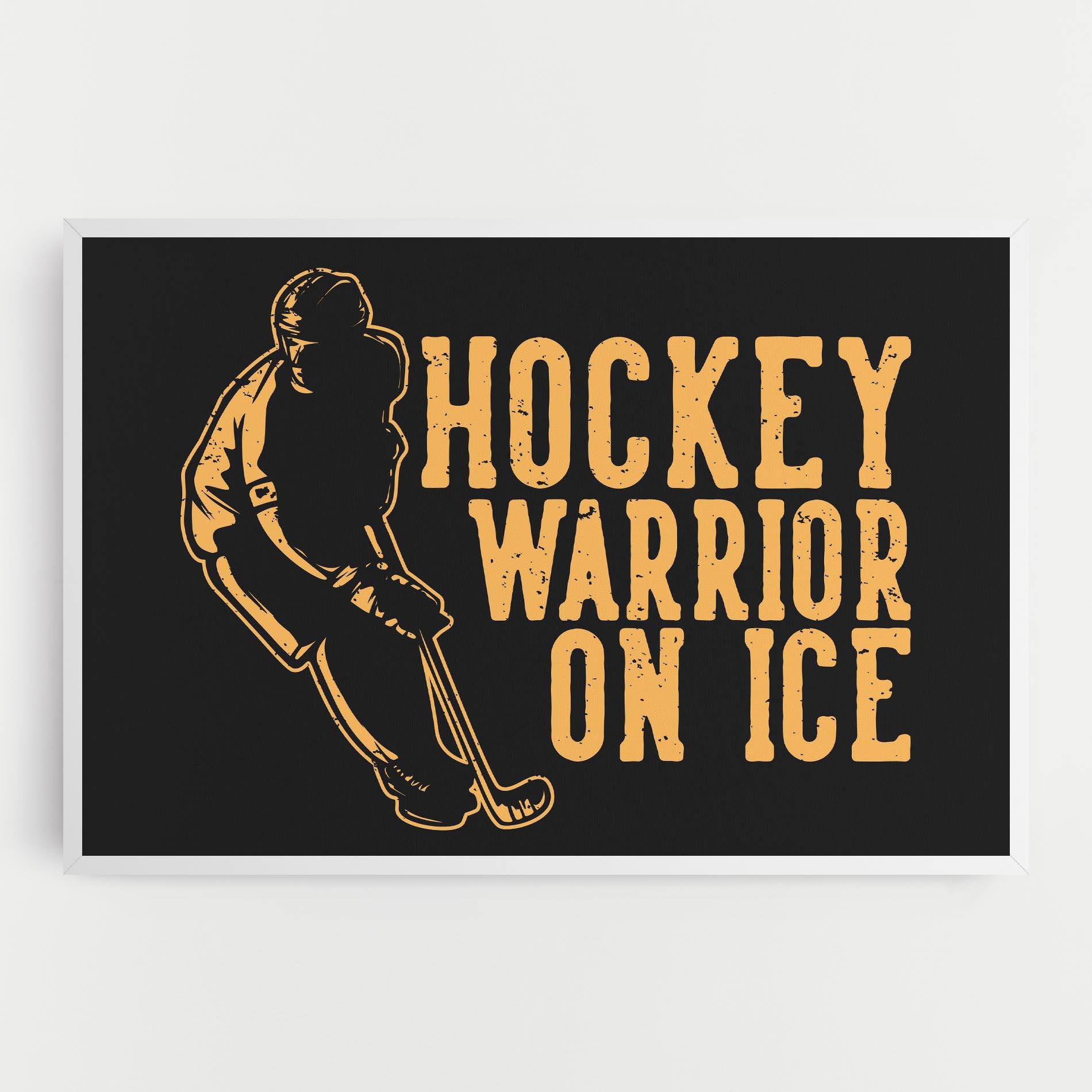Leinwandbild Hockey Worrior mockup 0