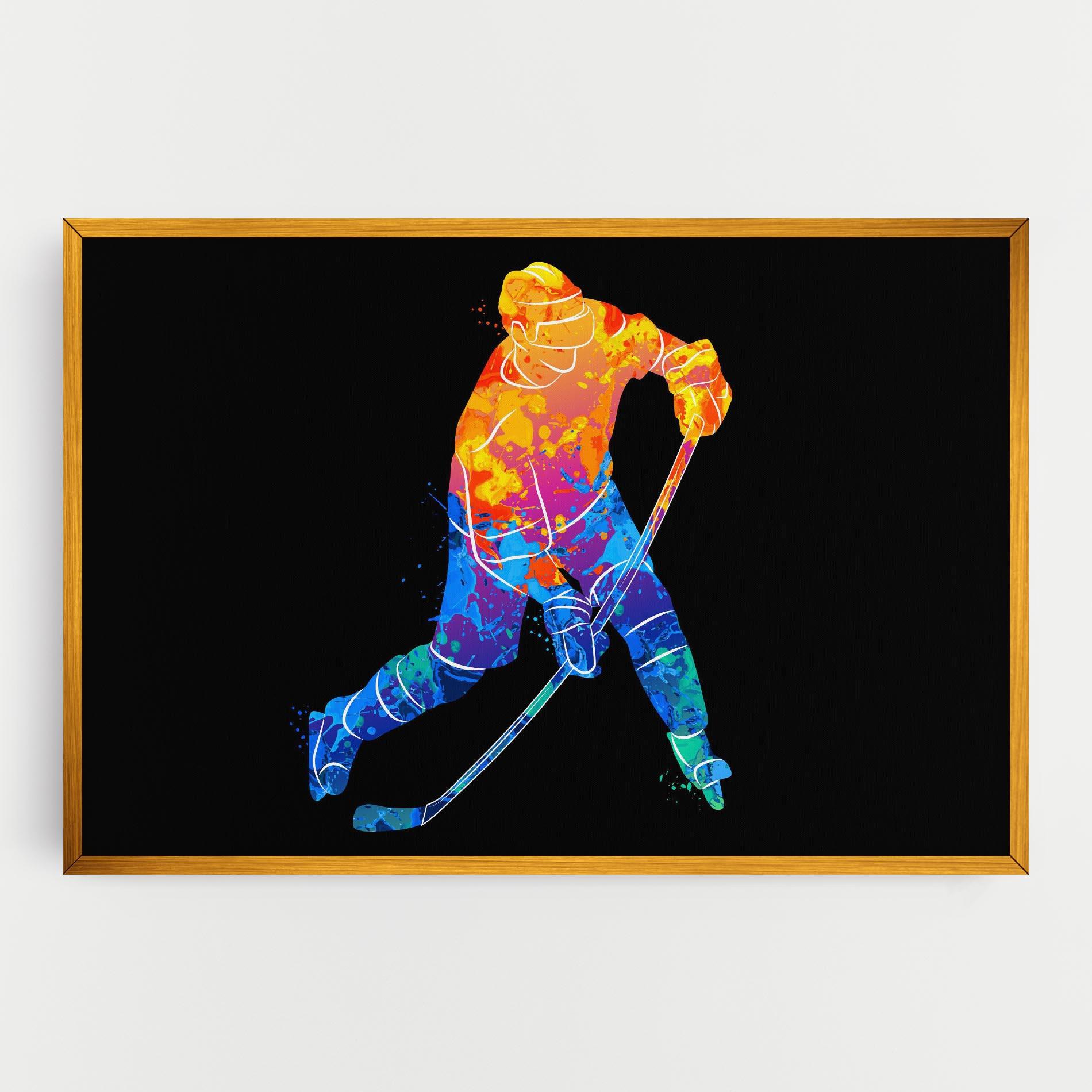 Leinwandbild Color Mix Hockey mockup 0