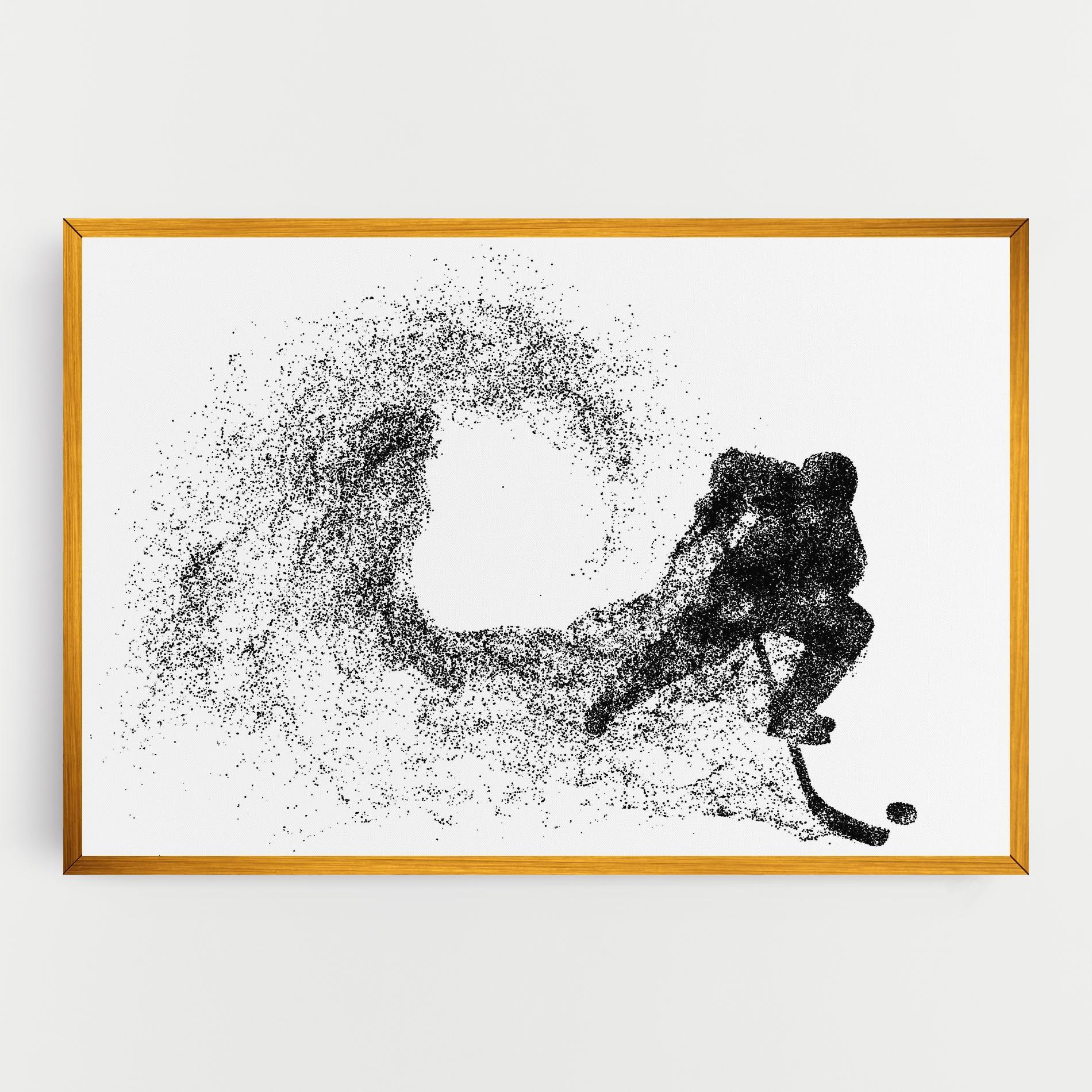 Leinwandbild Hockey Playing mockup 0