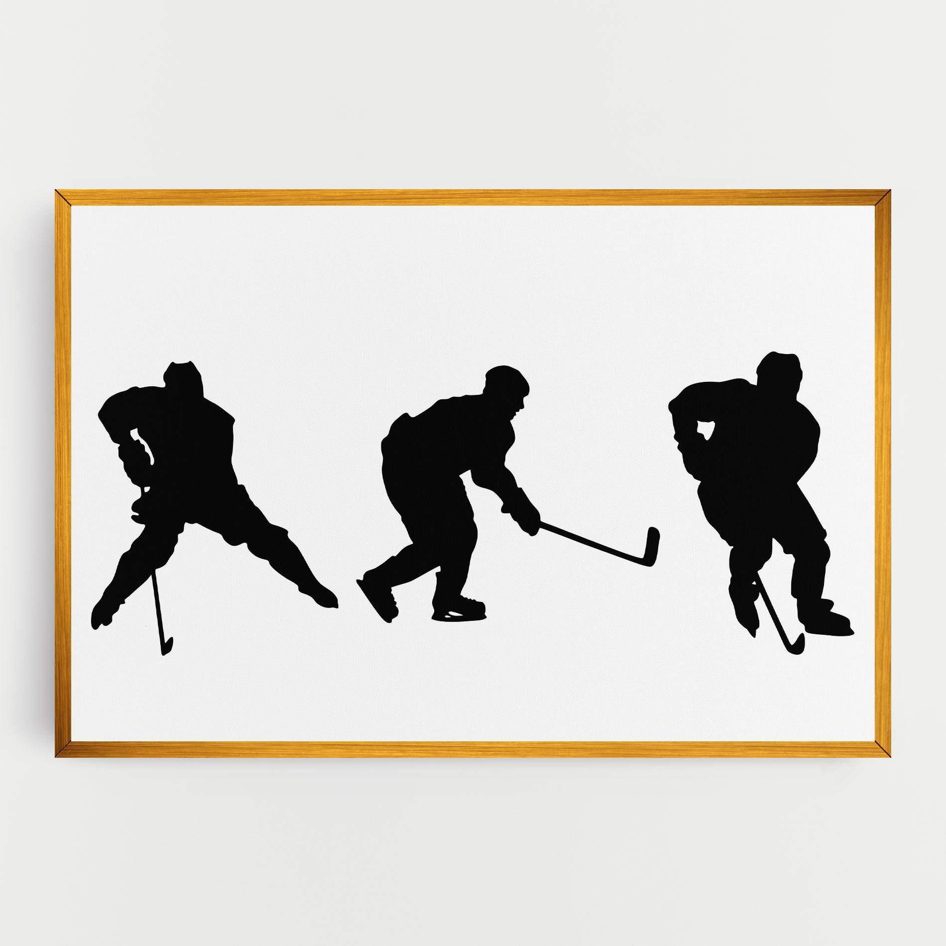 Leinwandbild Hockey Pose mockup 0