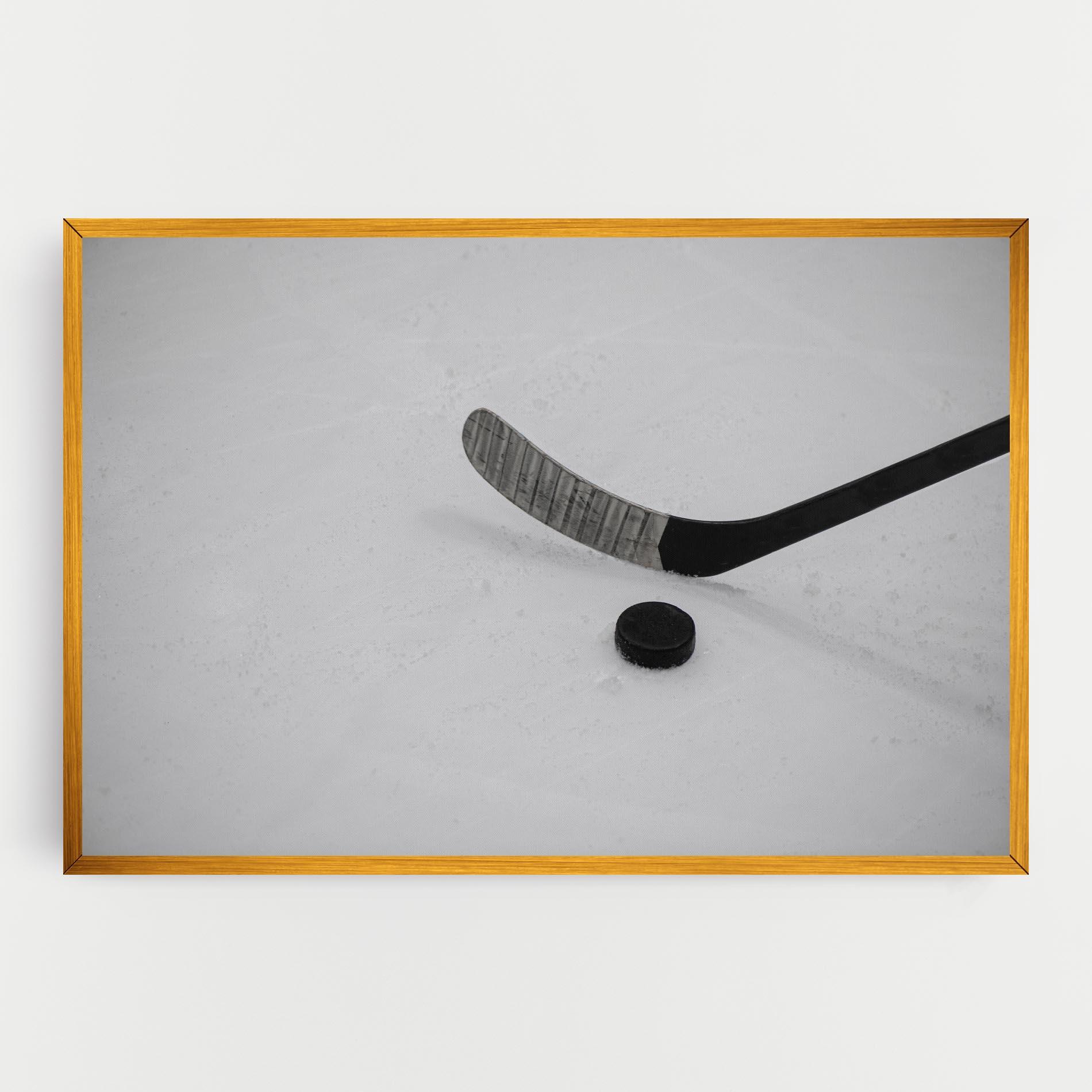 Leinwandbild Hockey Puck mockup 0