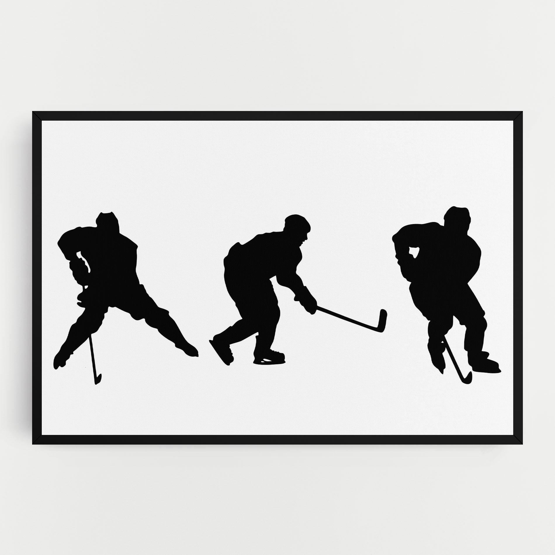 Leinwandbild Hockey Pose mockup 0