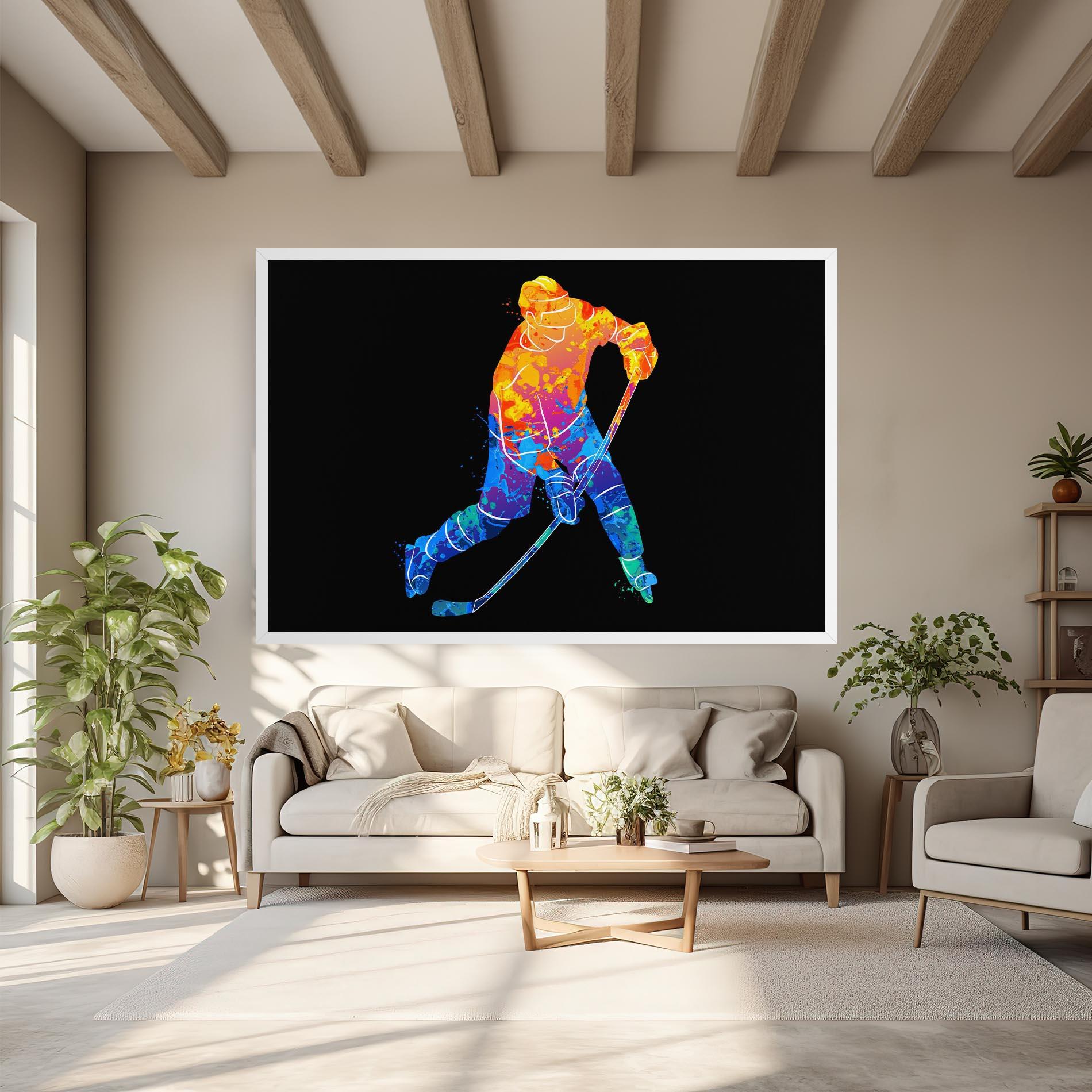 Leinwandbild Color Mix Hockey mockup 6