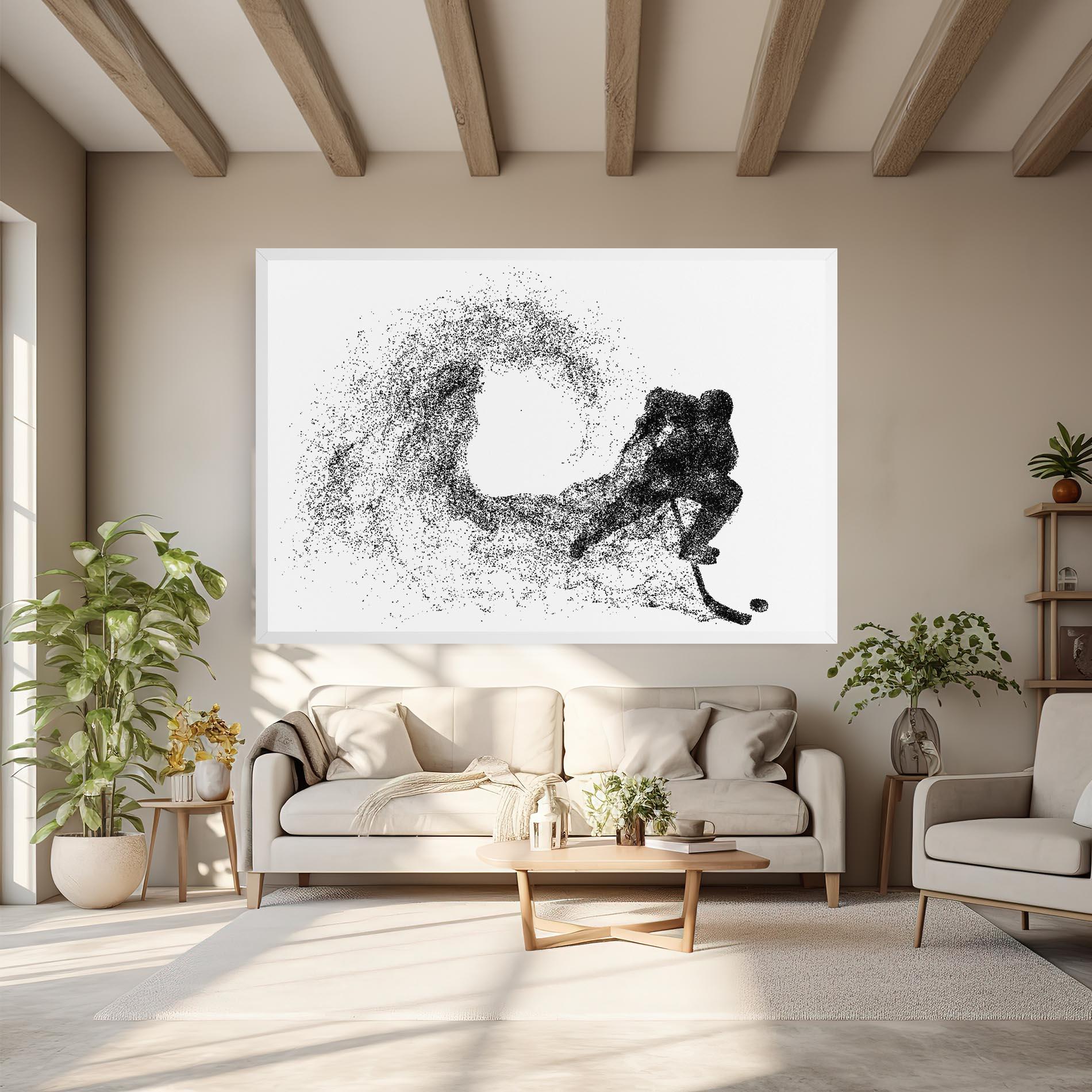 Leinwandbild Hockey Playing mockup 6