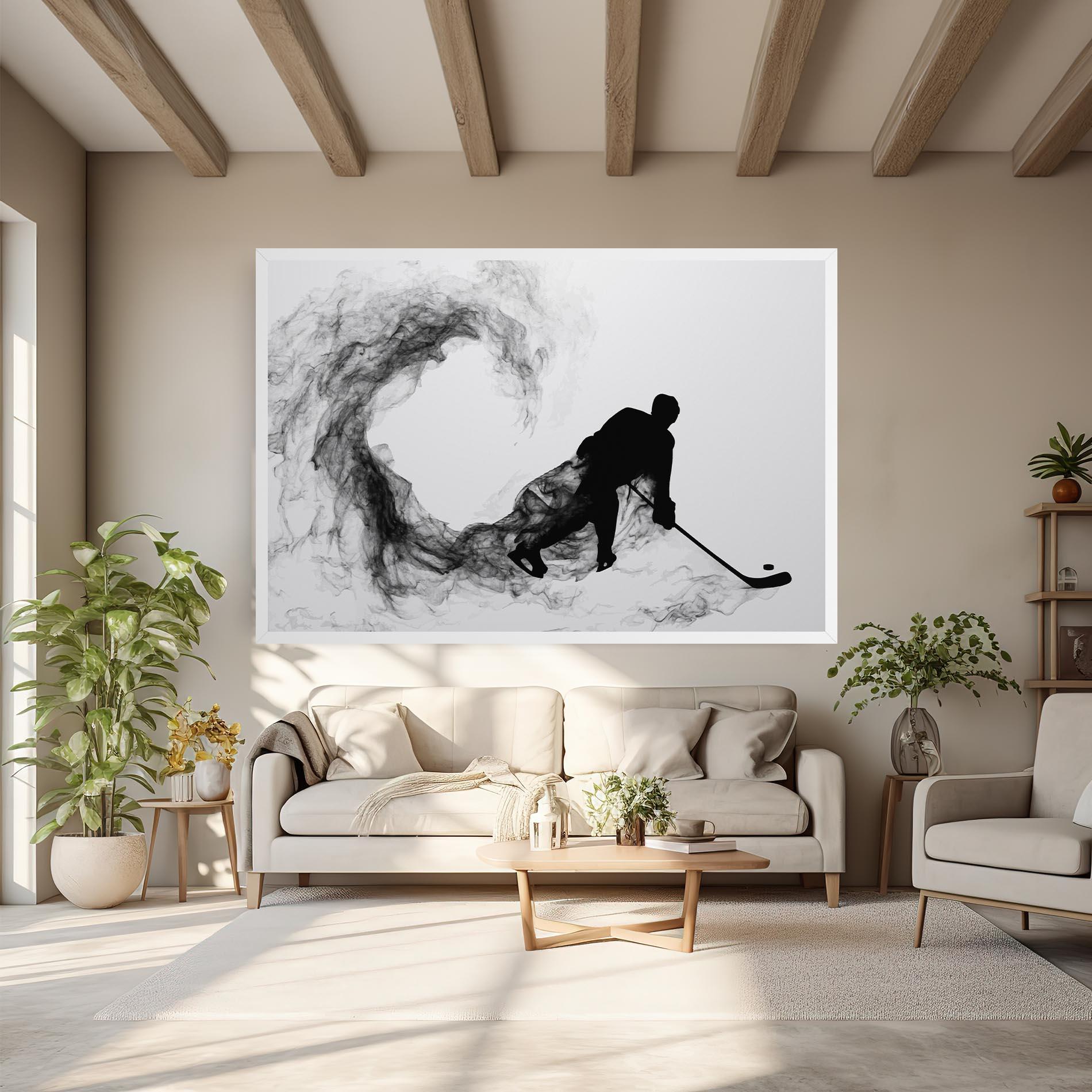 Leinwandbild Hockey Smoke mockup 6