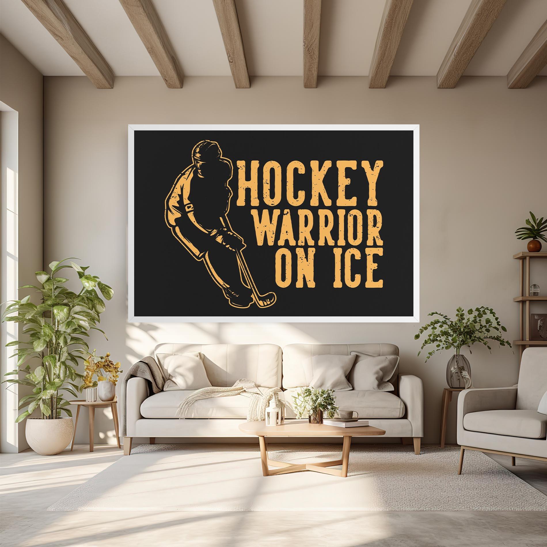 Leinwandbild Hockey Worrior mockup 6