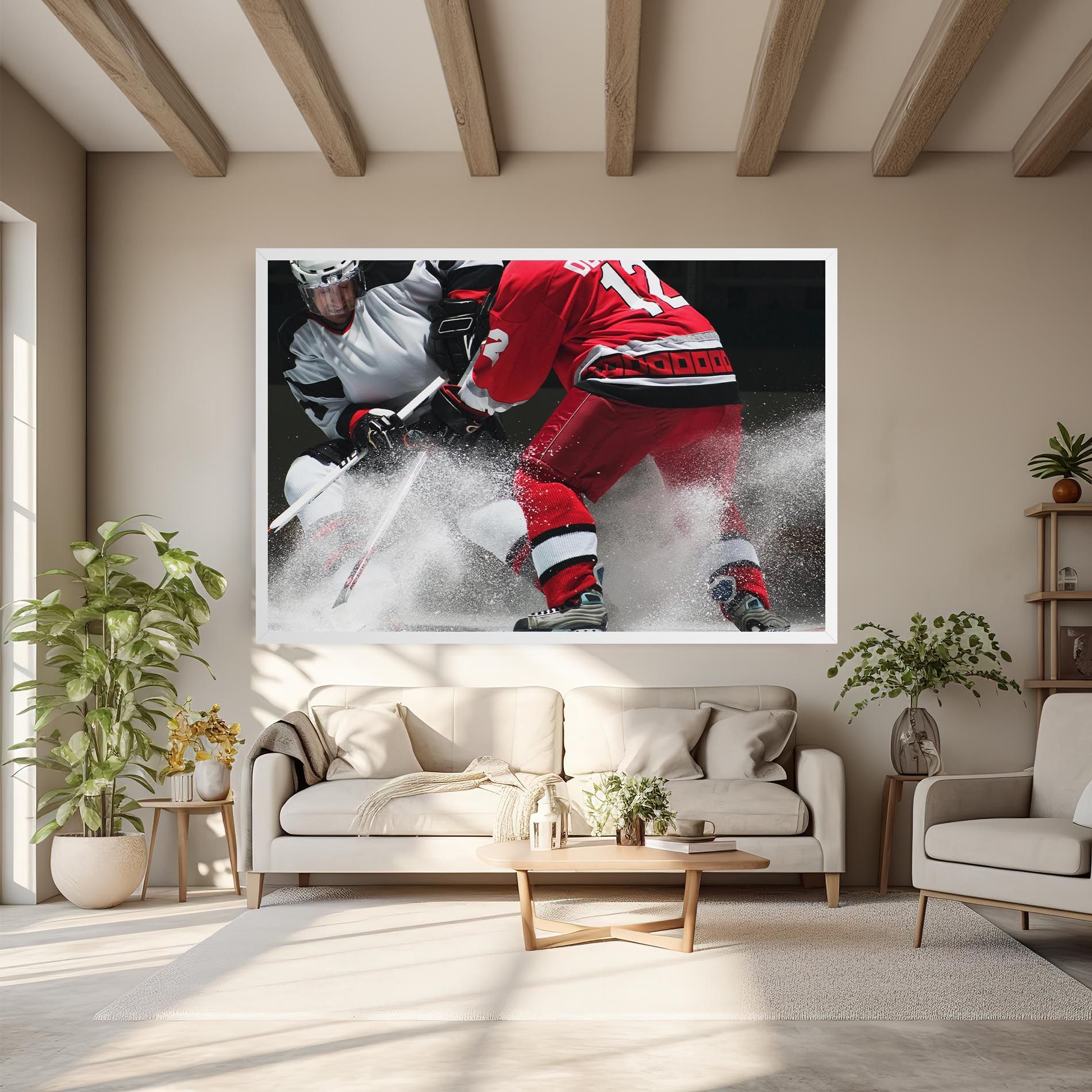 Red Hokey Player mockup 6