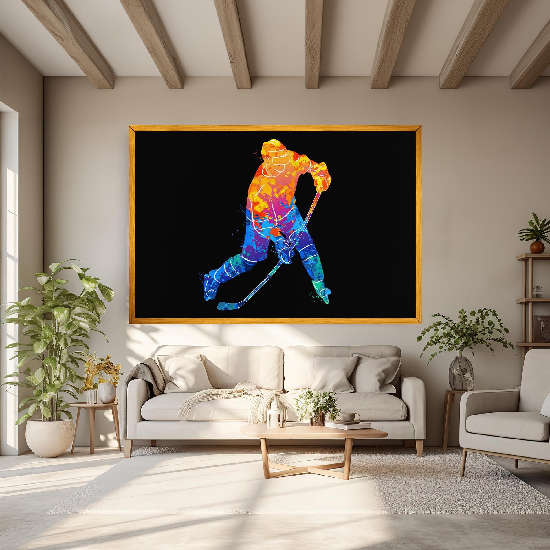 Leinwandbild Color Mix Hockey mockup 6