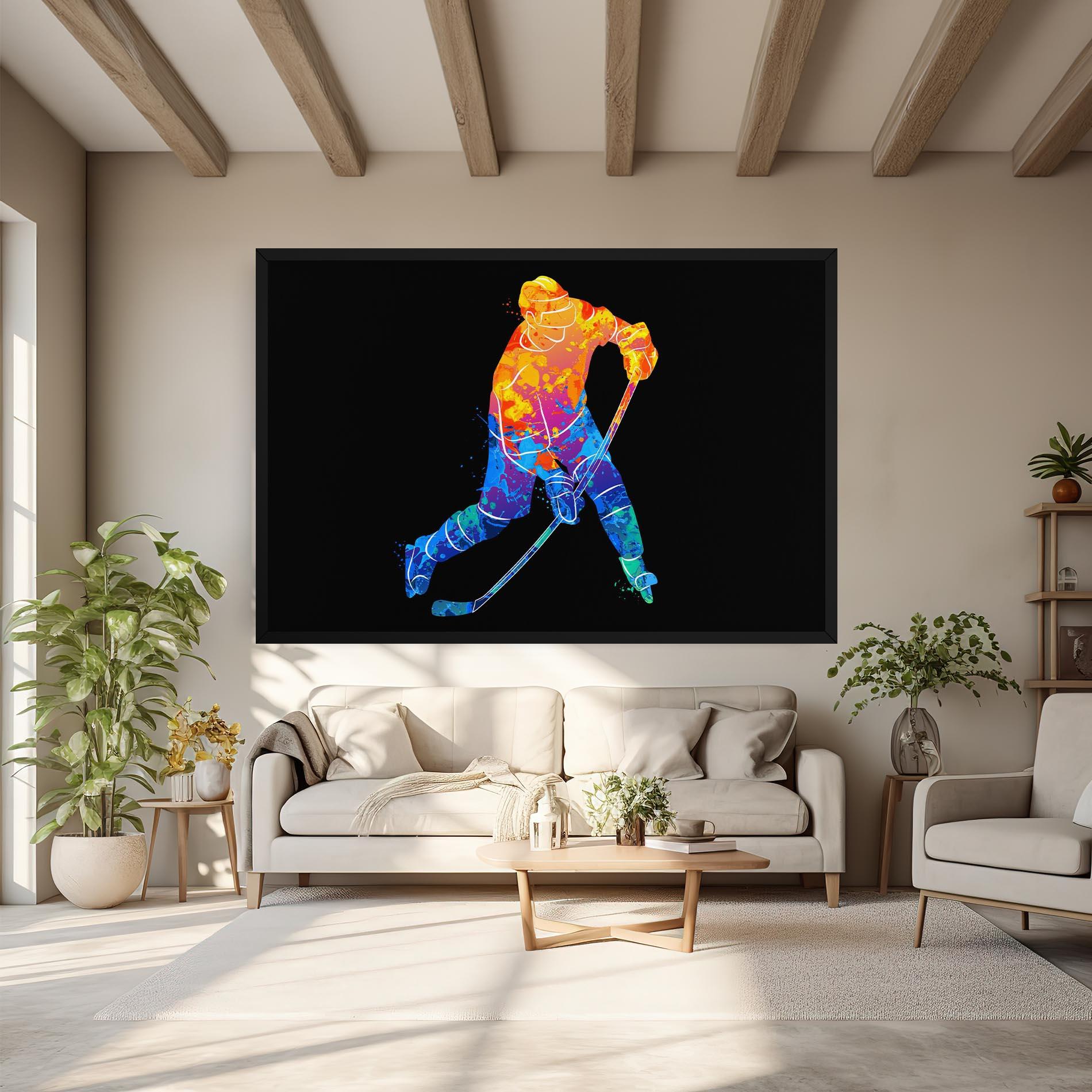 Leinwandbild Color Mix Hockey mockup 6