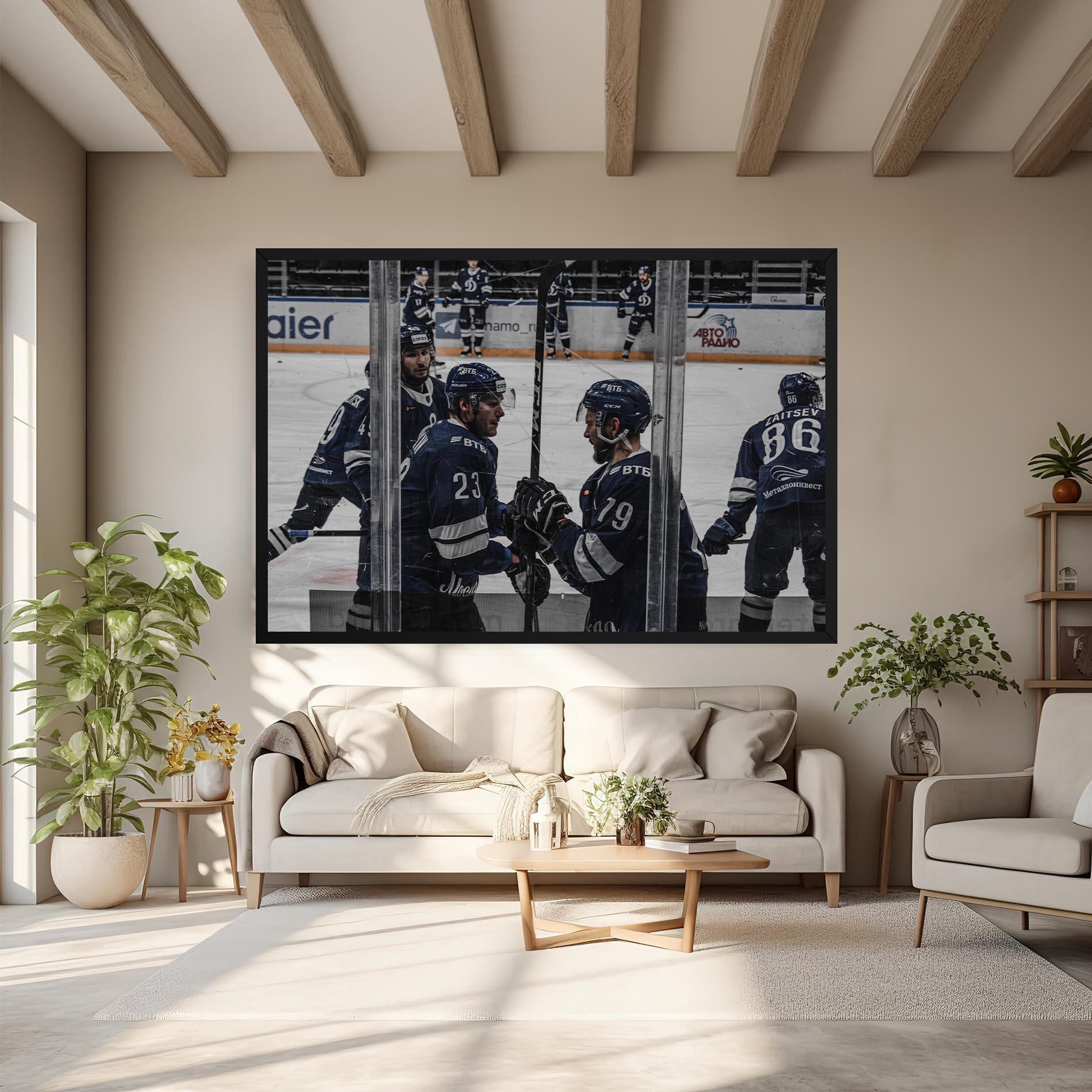 Leinwandbild Hockey Players mockup 6