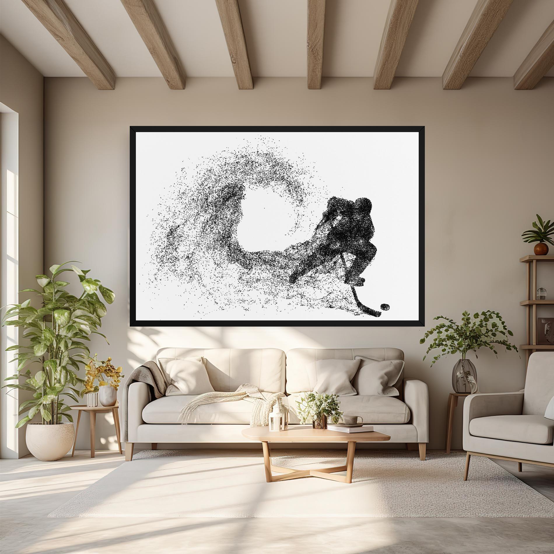 Leinwandbild Hockey Playing mockup 6