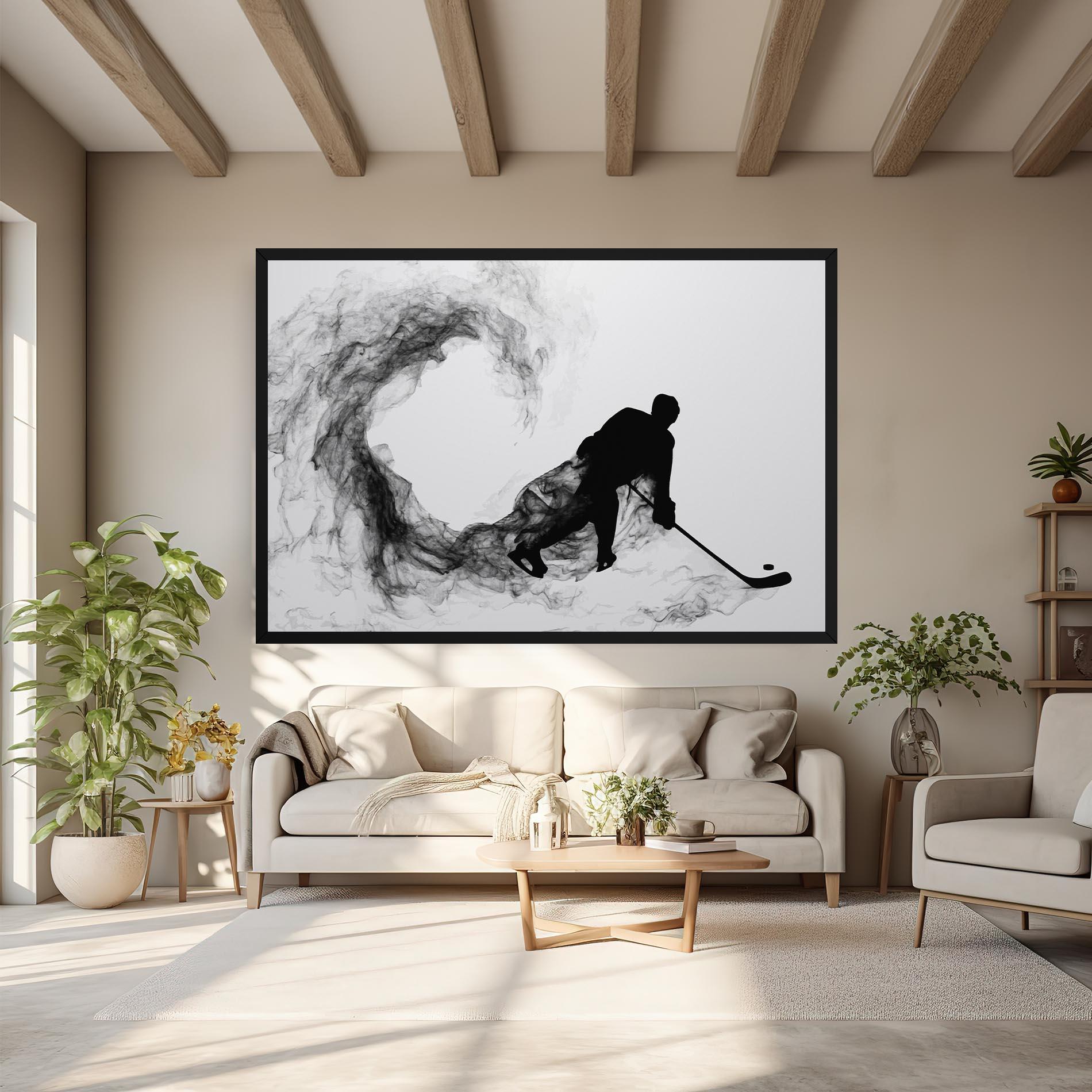 Leinwandbild Hockey Smoke mockup 6