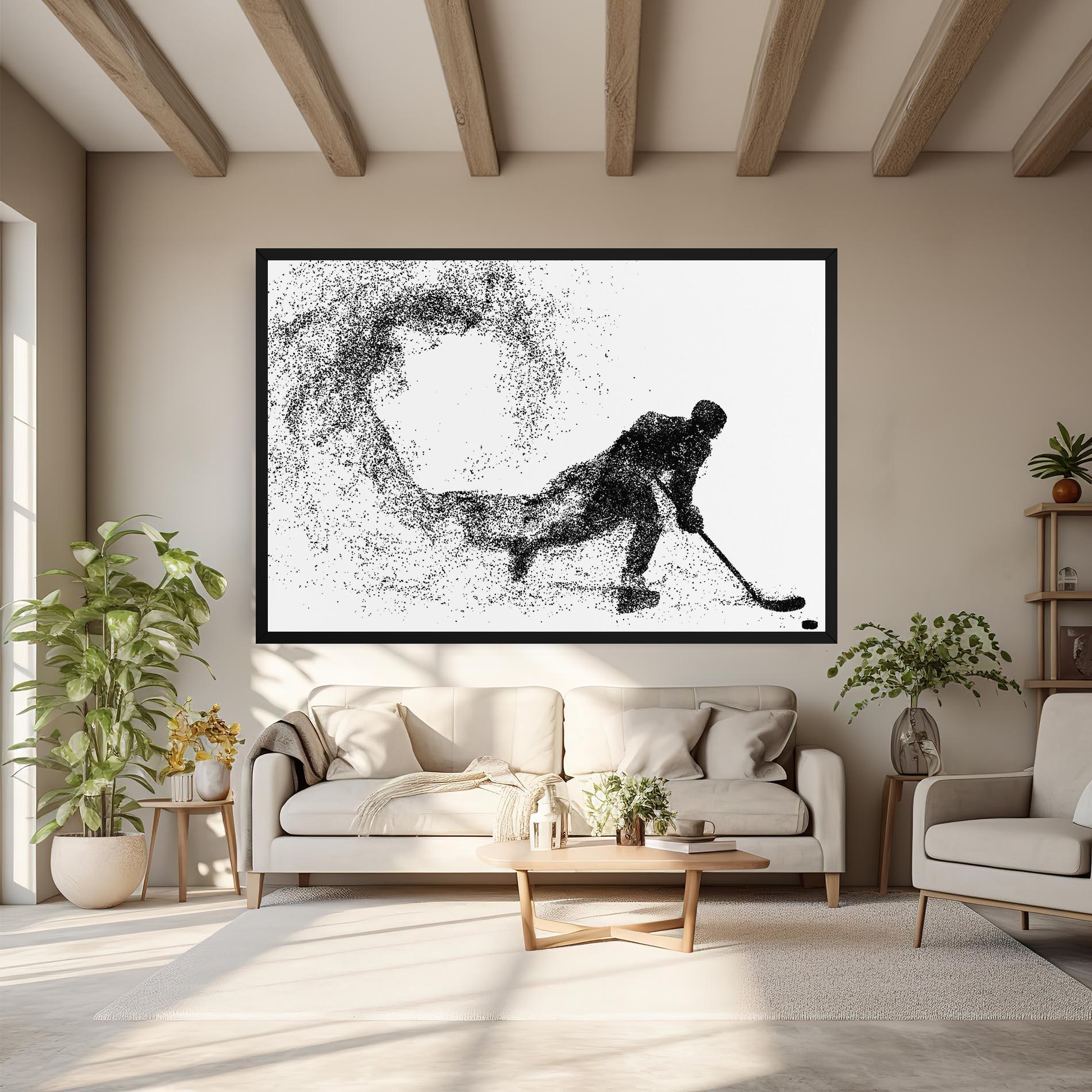 Leinwandbild Playing Hockey mockup 6