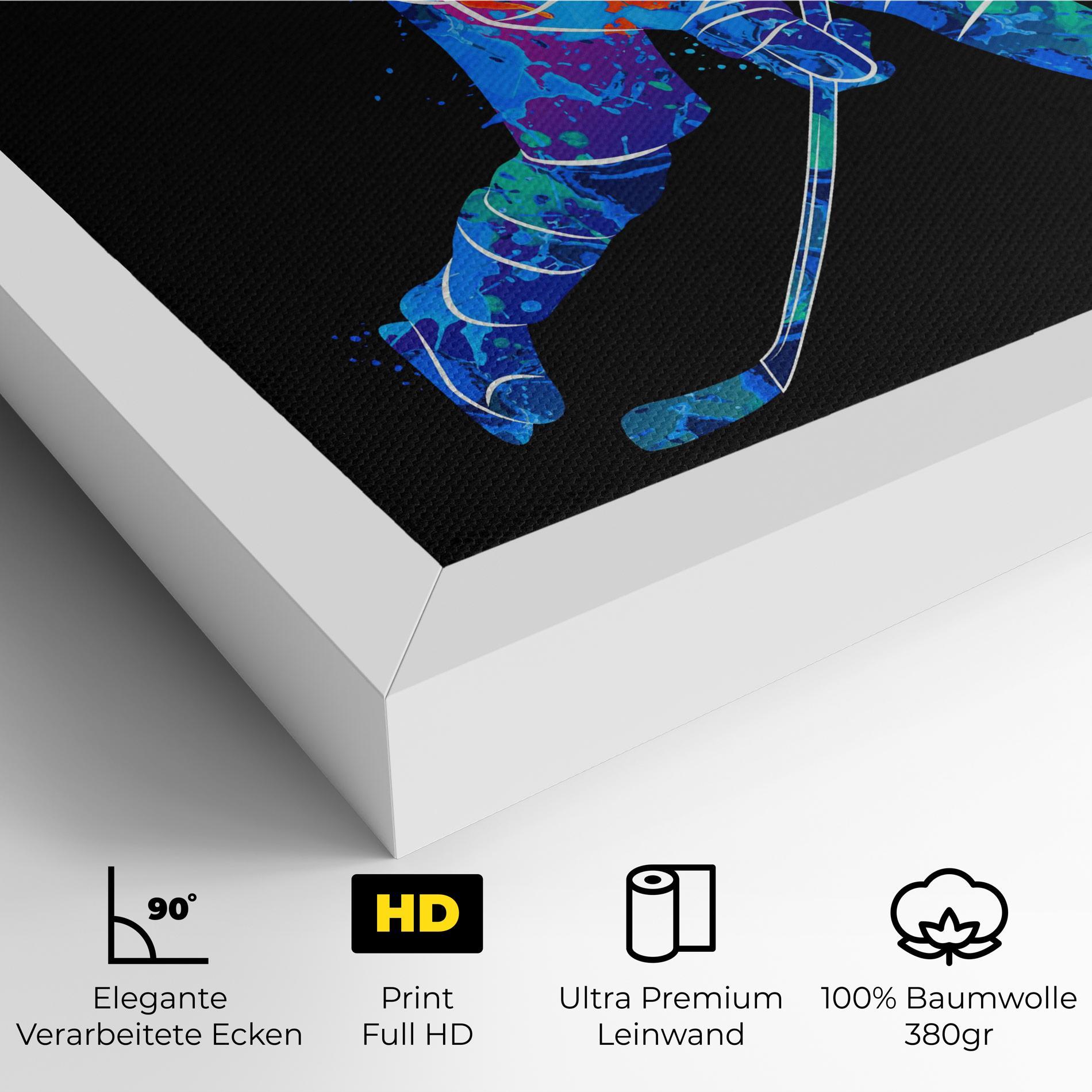 Leinwandbild Color Mix Hockey mockup 4