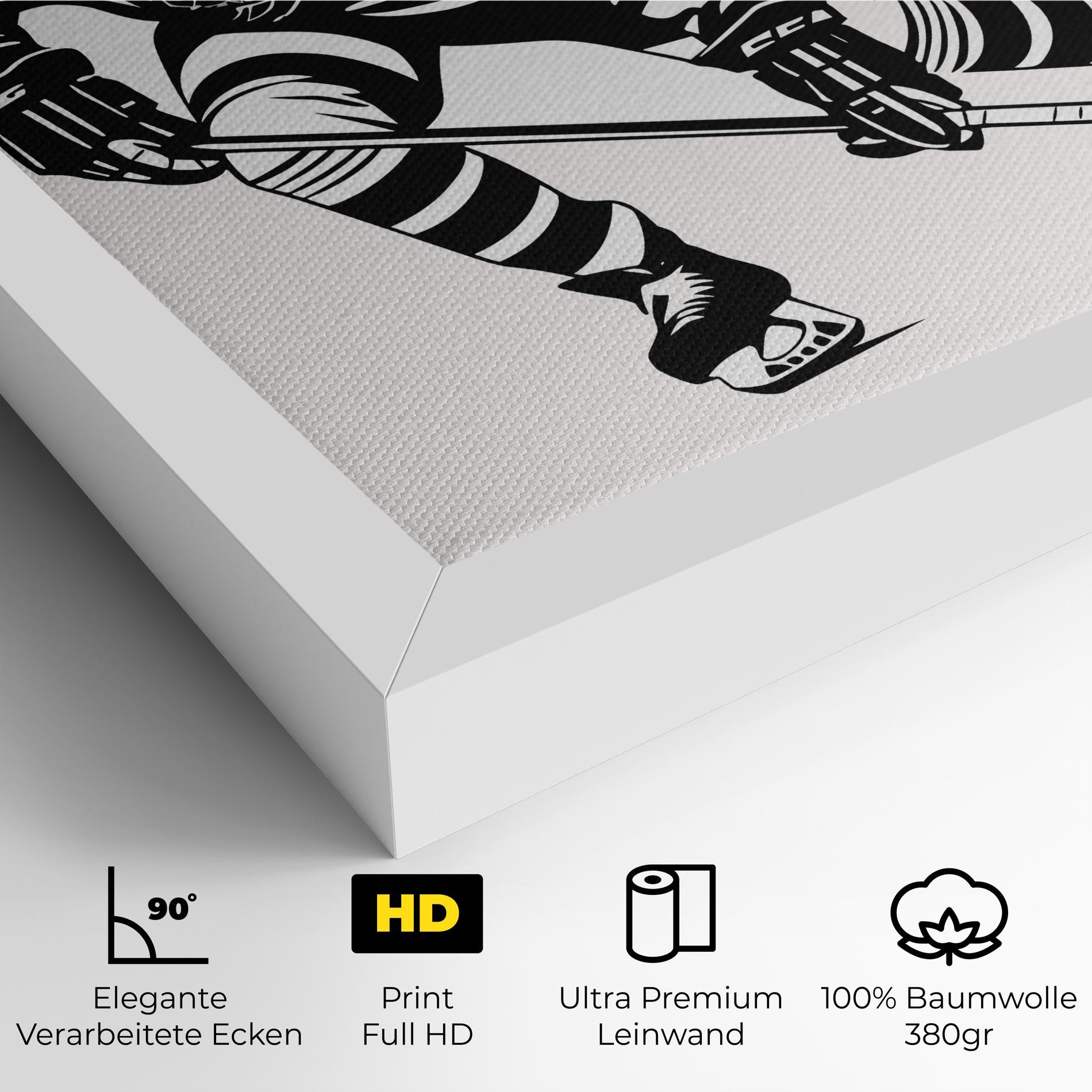 Leinwandbild Hockey Player mockup 4