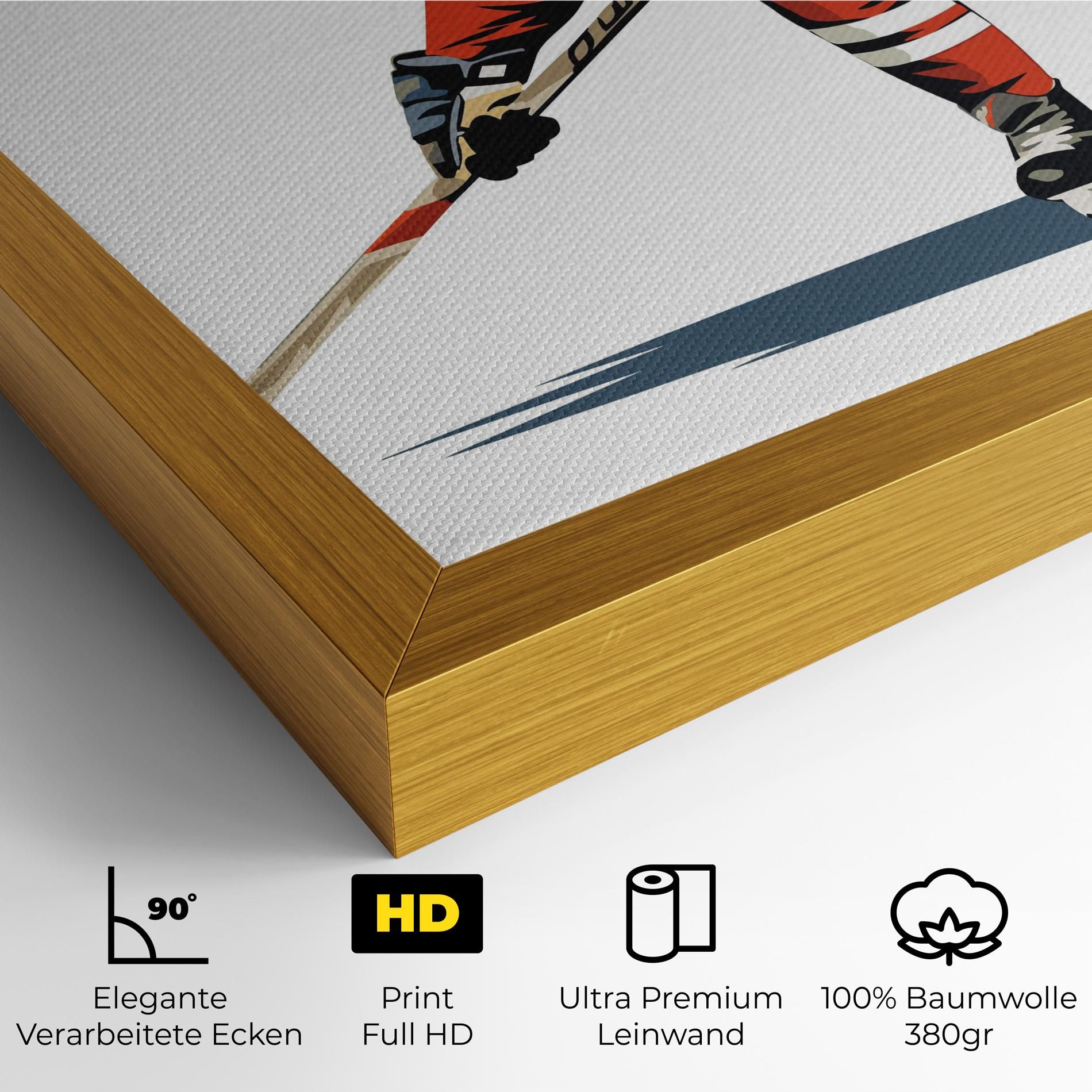 Hockey Orange Player mockup 4