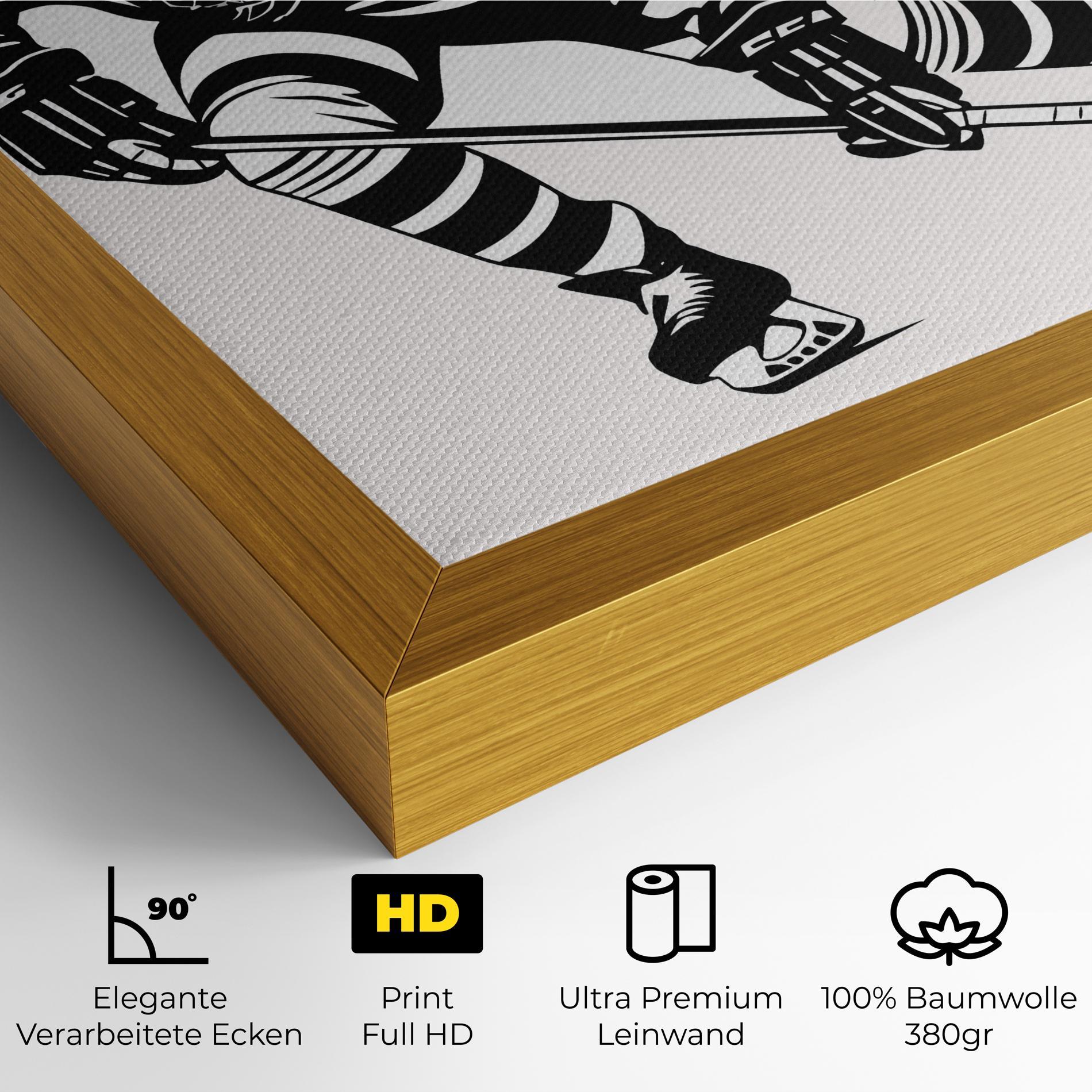 Leinwandbild Hockey Player mockup 4