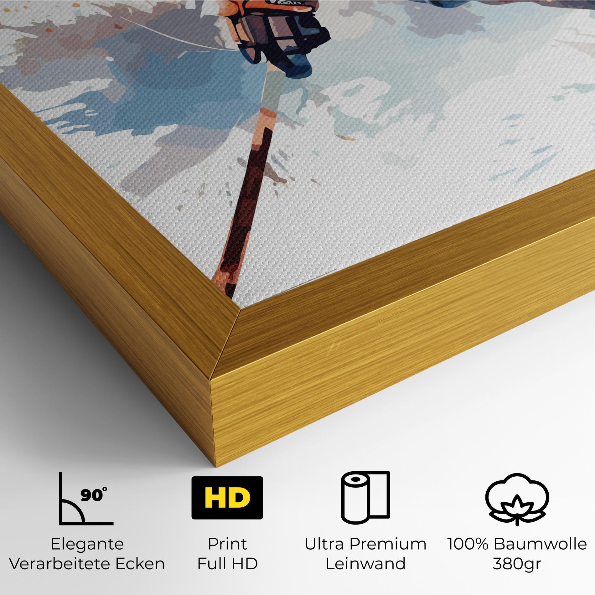 Leinwandbild Orange Hockey mockup 4