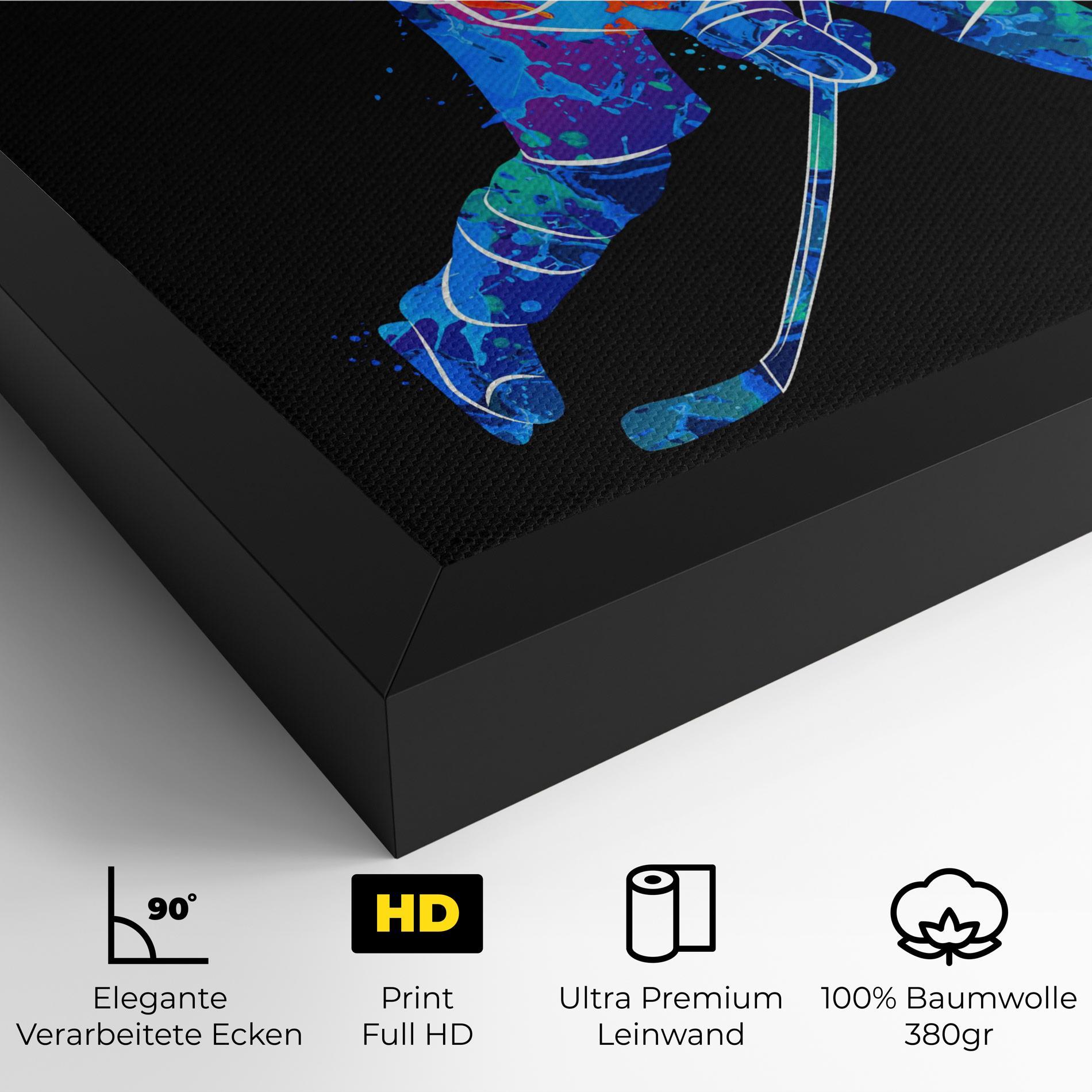 Leinwandbild Color Mix Hockey mockup 4