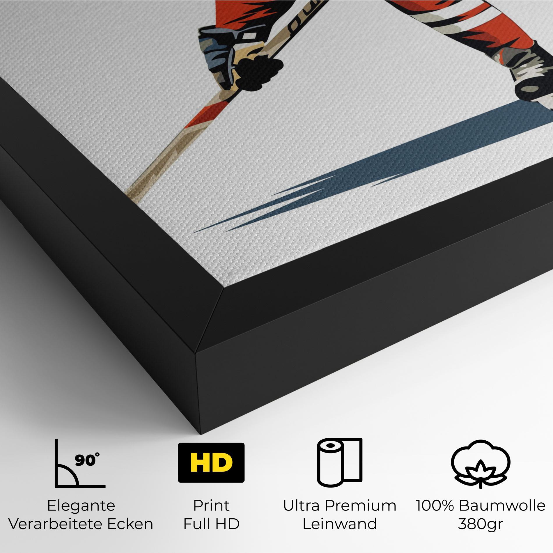 Leinwandbild Hockey Orange Player mockup 4