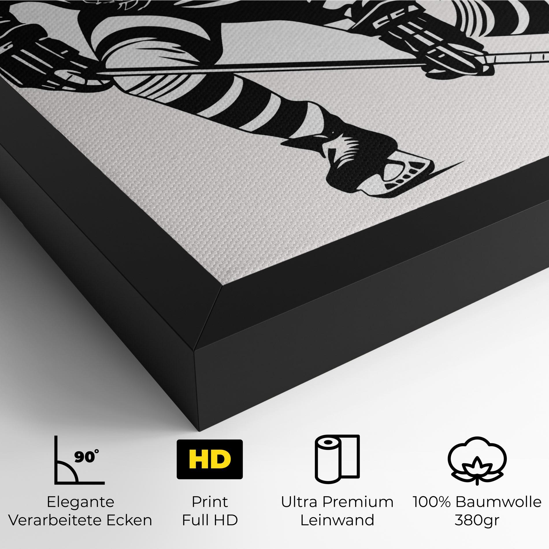 Leinwandbild Hockey Player mockup 4