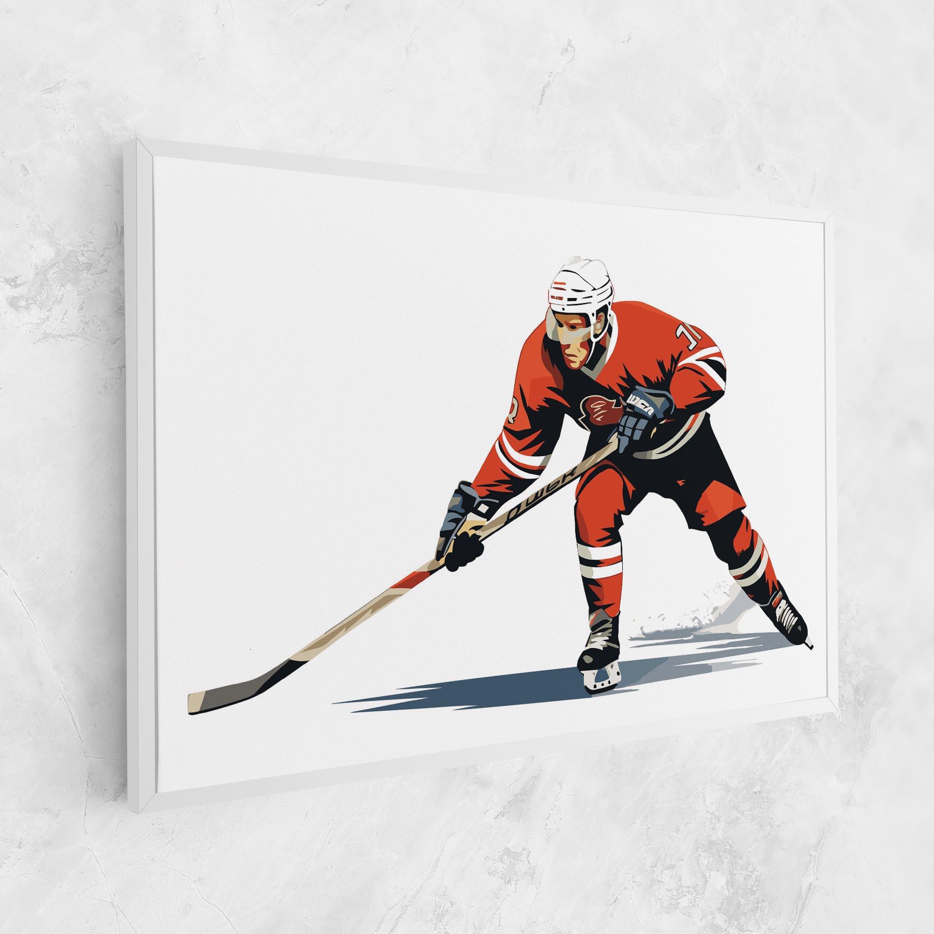 Leinwandbild Hockey Orange Player mockup 1