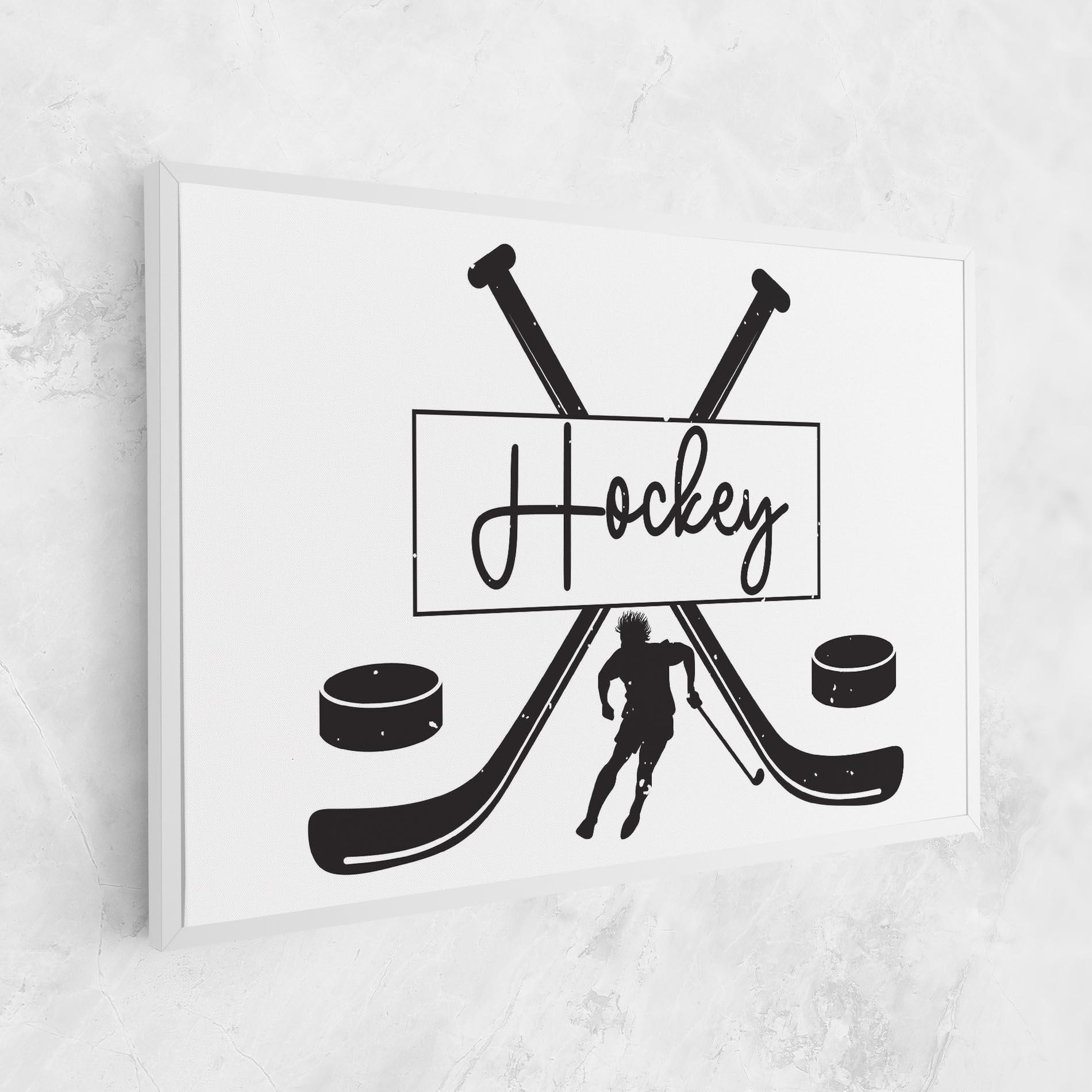 Leinwandbild Hockey Stick mockup 1