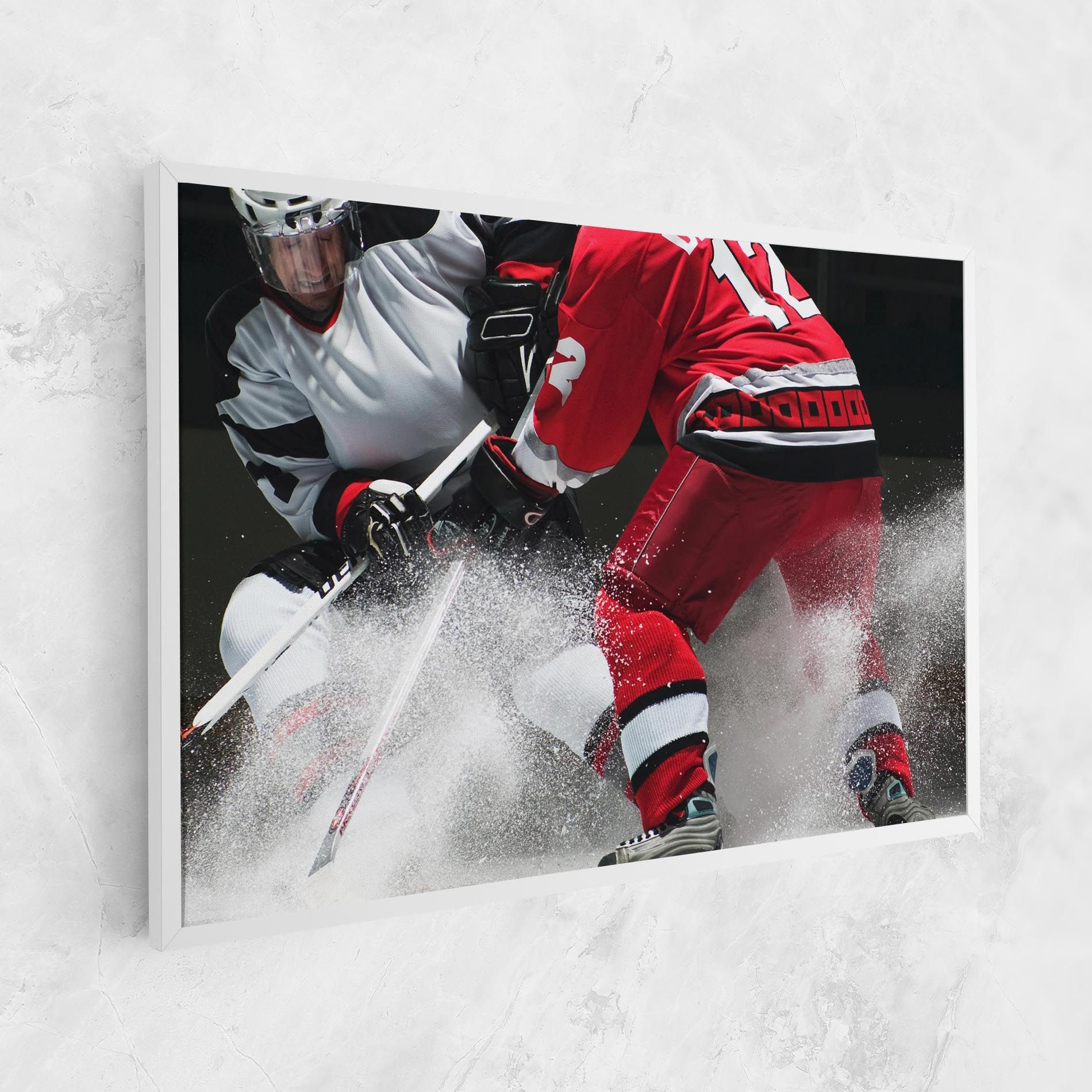 Red Hokey Player mockup 1
