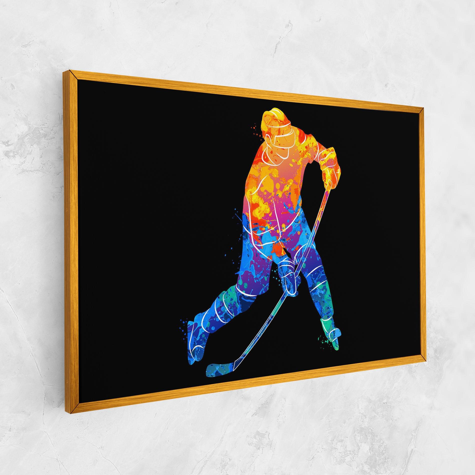 Leinwandbild Color Mix Hockey mockup 1