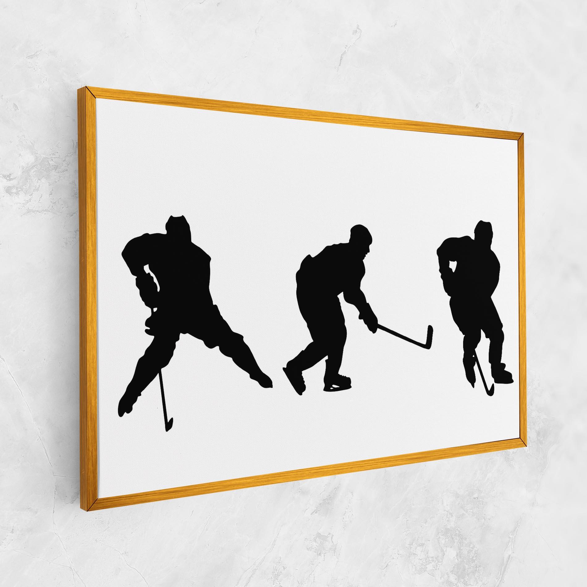 Leinwandbild Hockey Pose mockup 1
