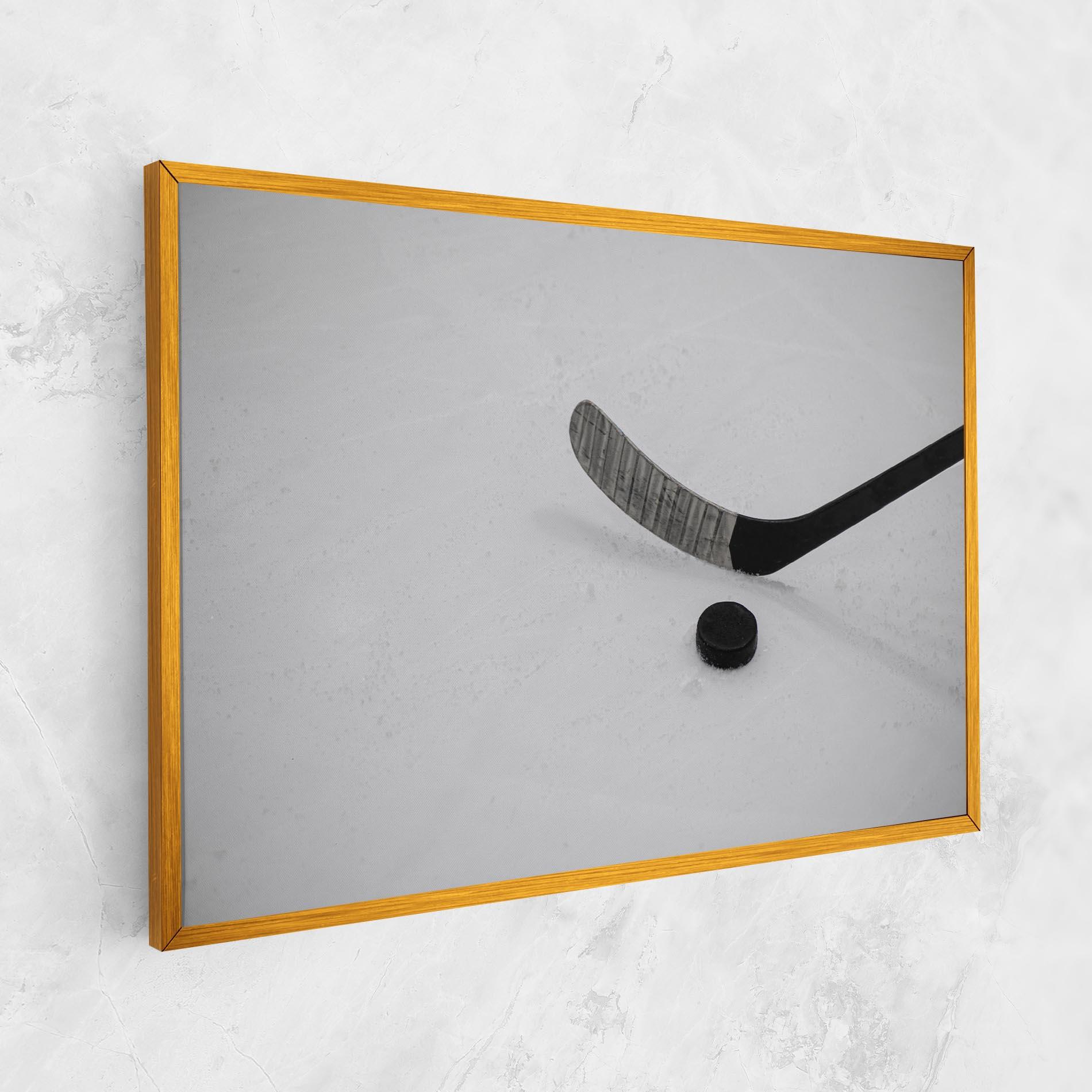 Leinwandbild Hockey Puck mockup 1