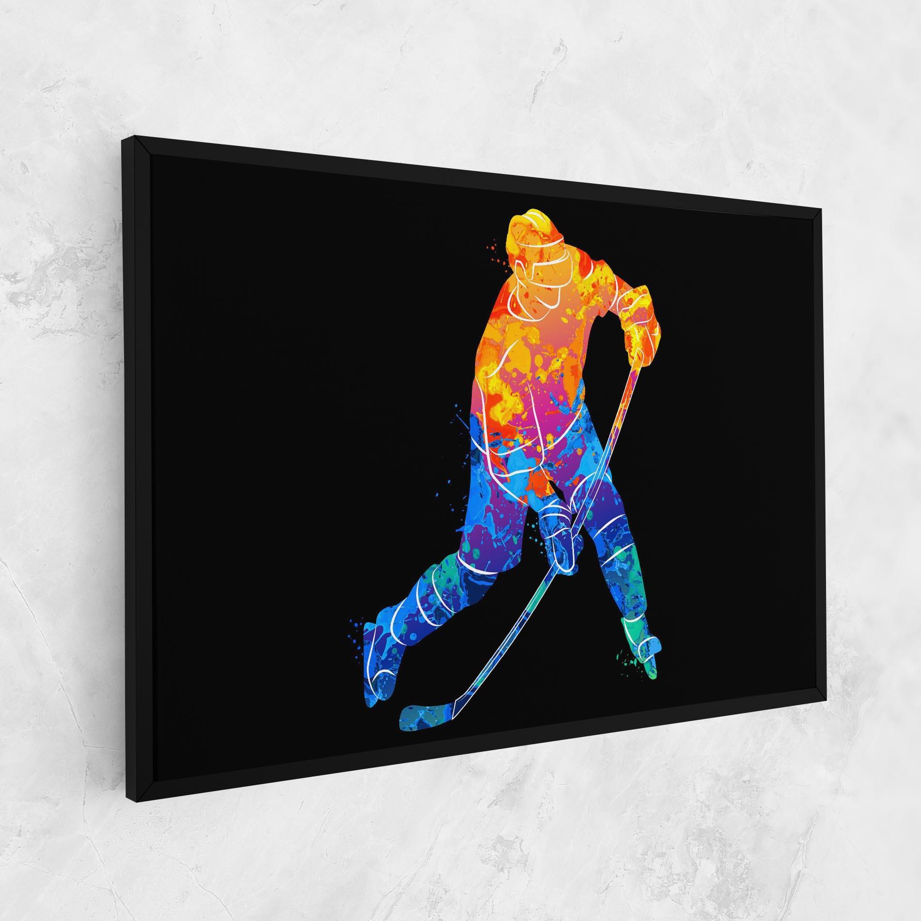 Leinwandbild Color Mix Hockey mockup 1