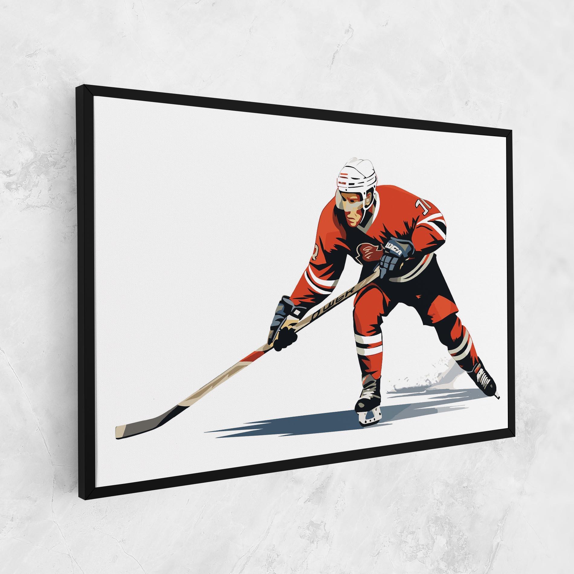 Leinwandbild Hockey Orange Player mockup 1